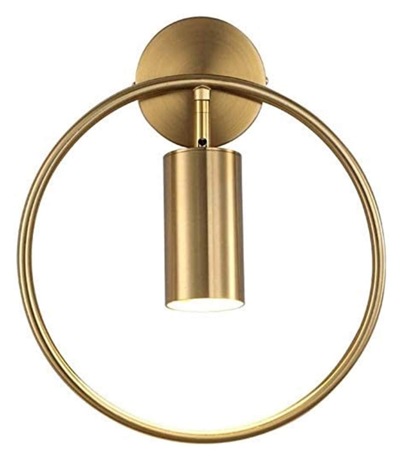 Modern LED Wall Lamp - PQQ Golden Bedside Reading Light with Iron Finish for Home, Hotel & Cafe - Perfect for Bedroom, Study, Bathroom Mirror & Restaurant Lighting
