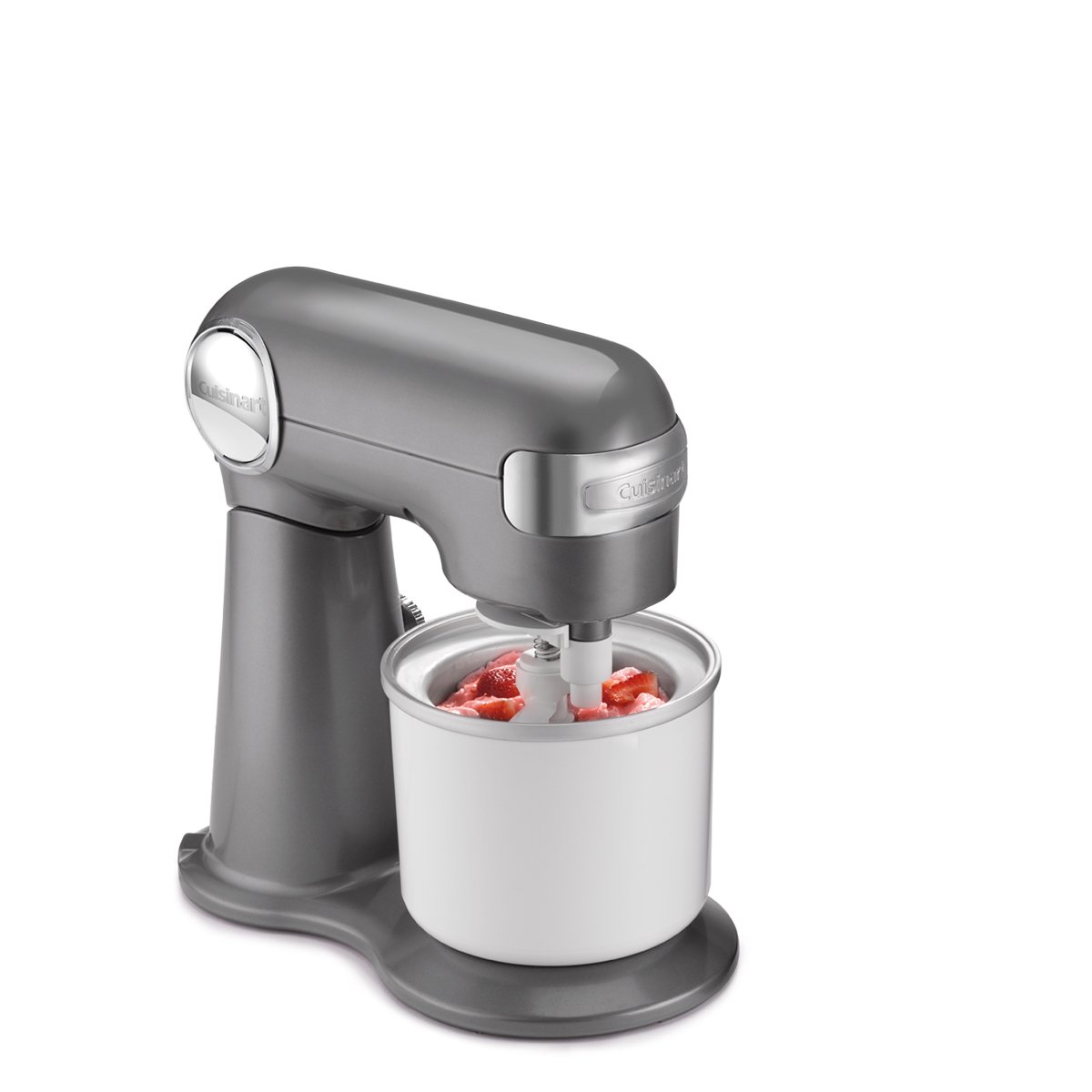 Cuisinart SM-50TQ 5.5 Quart Stand Mixer - Manual Mixer with Robbin's Egg Blue Finish & Fresh Fruit/Ice Cream Maker Attachment - Perfect for Baking, Dough Kneading & Homemade Ice Cream - White