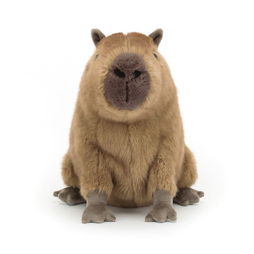 Clyde Capybara Plush Toy - Soft Stuffed Animal for Kids & Adults - Perfect for Gifts, Cuddling, and Home Decor
