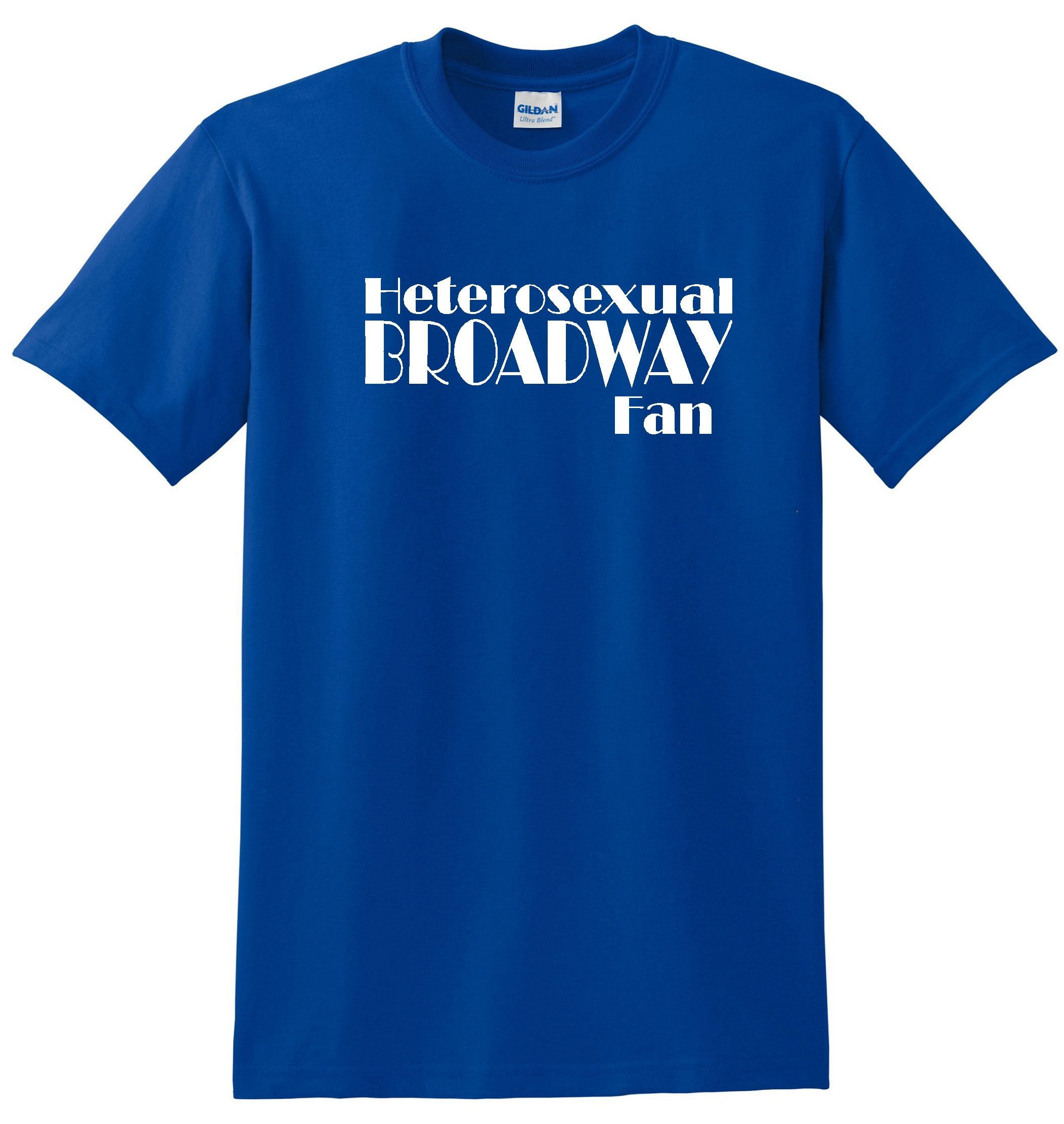 STUFF WITH ATTITUDE Broadway Fan Royal Blue T-Shirt - Comfortable Cotton Tee for Theater Lovers & Musical Enthusiasts - Perfect for Concerts, Gifts & Casual Wear