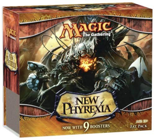 Magic The Gathering: MTG New Phyrexia Fat Pack - Complete Booster Set with Premium Lands & Accessories | Perfect for Collectors & Competitive Play