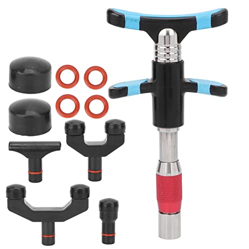 10-Speed Manual Chiropractic Adjustment Tool - Stainless Steel Spine Corrector for Neck & Back Pain Relief - Multifunctional Vertebral Massager (Red) - Ideal for Home Use, Physical Therapy & Professional Chiropractic Care