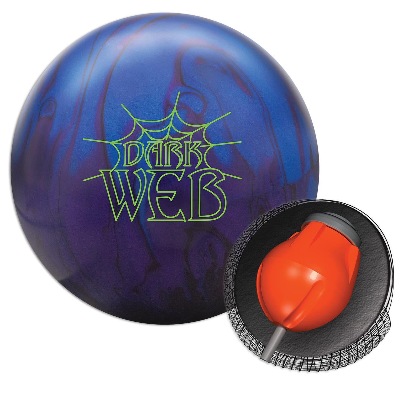 Hammer Dark Web Hybrid Bowling Ball - High Performance Reactive Coverstock for Hook & Power | Perfect for League Play & Tournament Strikes