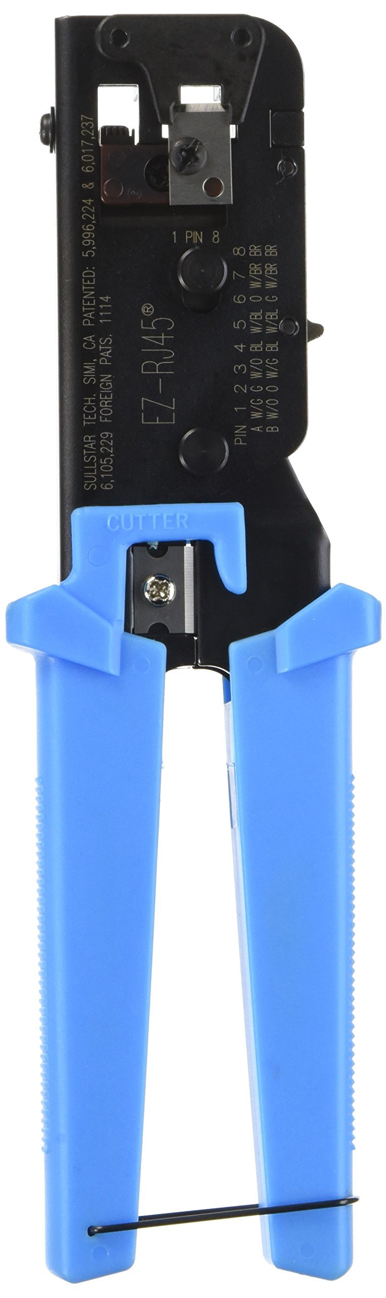 Platinum Tools 100002 EZ-RJ45 Convenience Pack - 200-Piece Cat6 RJ45 Connector Kit with Crimping Tool | Ideal for Network Installations, IT Professionals & Home Office Setups