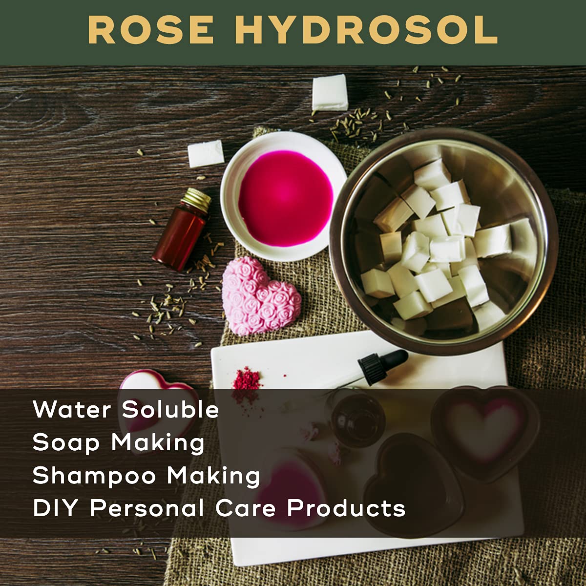 BRM Herbals Rose Hydrosol - 500ml Pure Rose Floral Water for Face, Hair & Skin Care | Natural Toner Mist for DIY Cosmetics, Soap Making, Lotions & Creams | Hydrating Facial Spray for Daily Skincare Routine & Aromatherapy