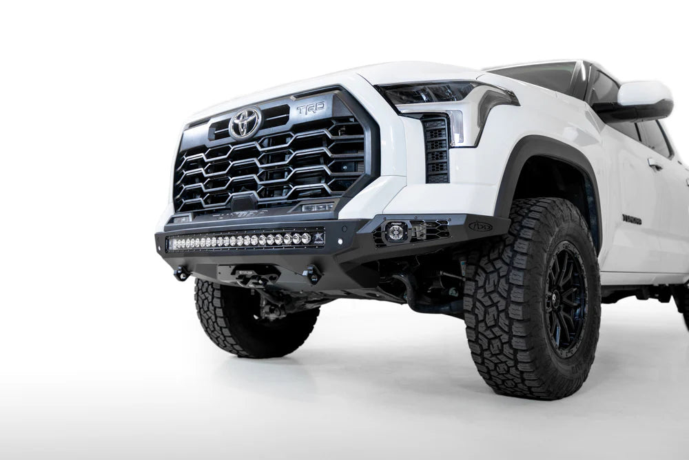 2022+ Toyota Tundra Stealth Fighter Winch Front Bumper - Heavy Duty Off-Road Bumper for Truck Protection & Recovery | Perfect for Off-Roading, Overlanding & Truck Customization