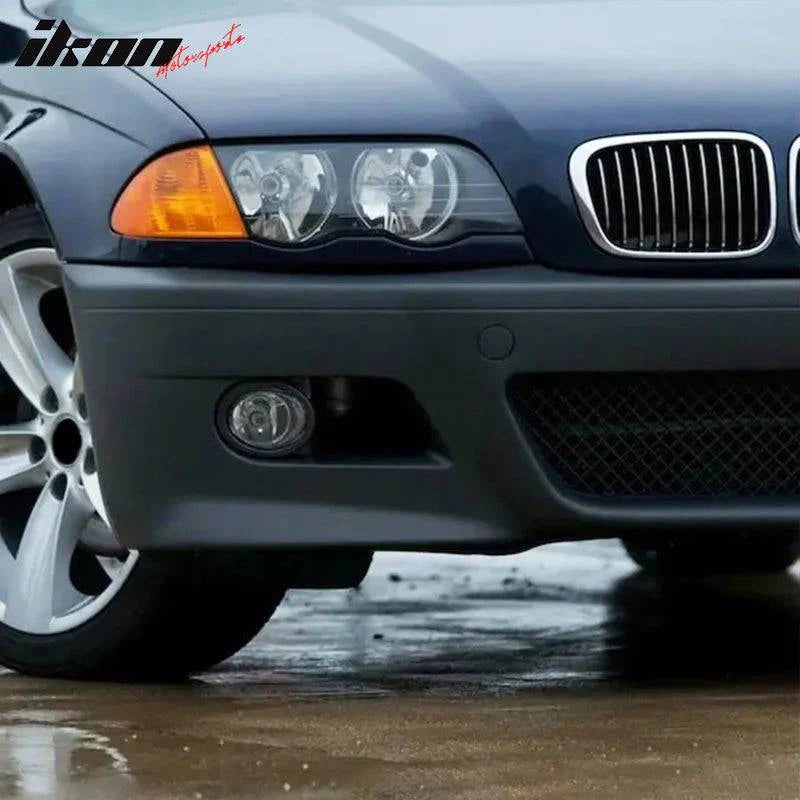 1999-2005 BMW E46 323i 325i 330i Sedan 4-Door Front Bumper Cover - M3 Style Conversion Bumper Replacement for Enhanced Style & Performance - Perfect for Car Upgrades & Street Racing Enthusiasts