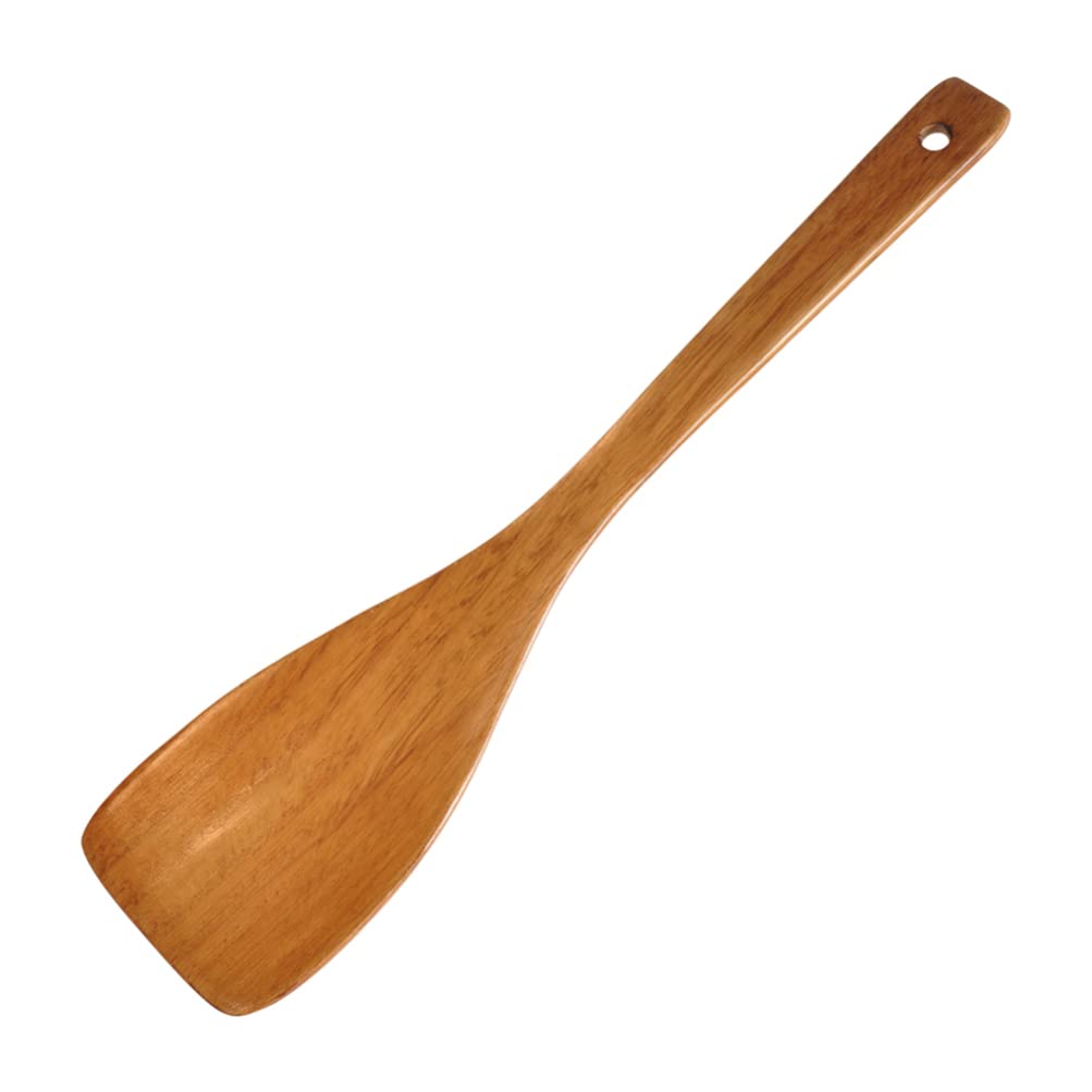 YARNOW Wooden Spatula - Long Handle Cooking Utensil for Frying, Baking & Stirring - Handmade Kitchen Gadget for Non-Stick Pans, Perfect for Pancakes, Eggs & Sauteing