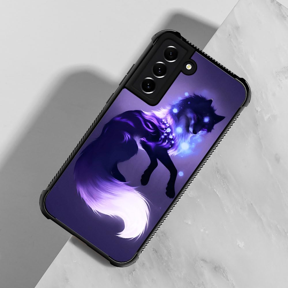 CARLOCA Samsung Galaxy S21 Plus Case - Wolf Graphic Design, Shockproof & Anti-Scratch Protective Cover with Drop Protection | Perfect for Outdoor Adventures, Work & Daily Use
