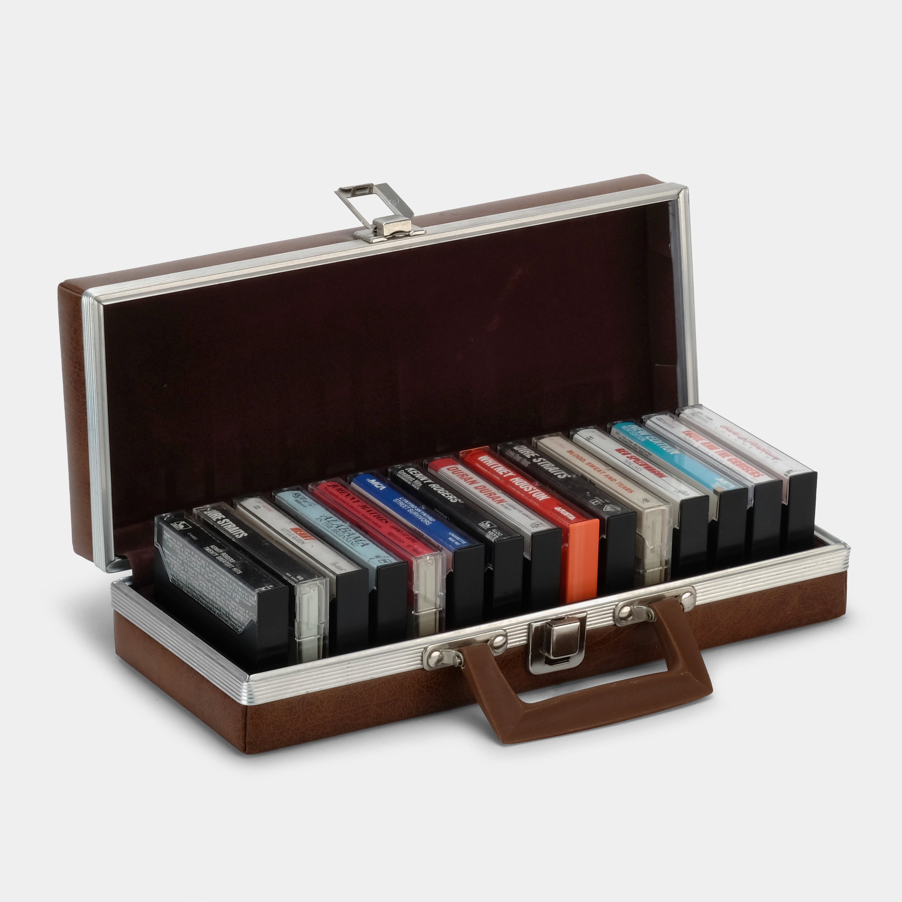 Vintage Brown Leather Cassette Tape Storage Case - Organize & Protect Your Music Collection - Perfect for Music Lovers, DJs & Retro Enthusiasts