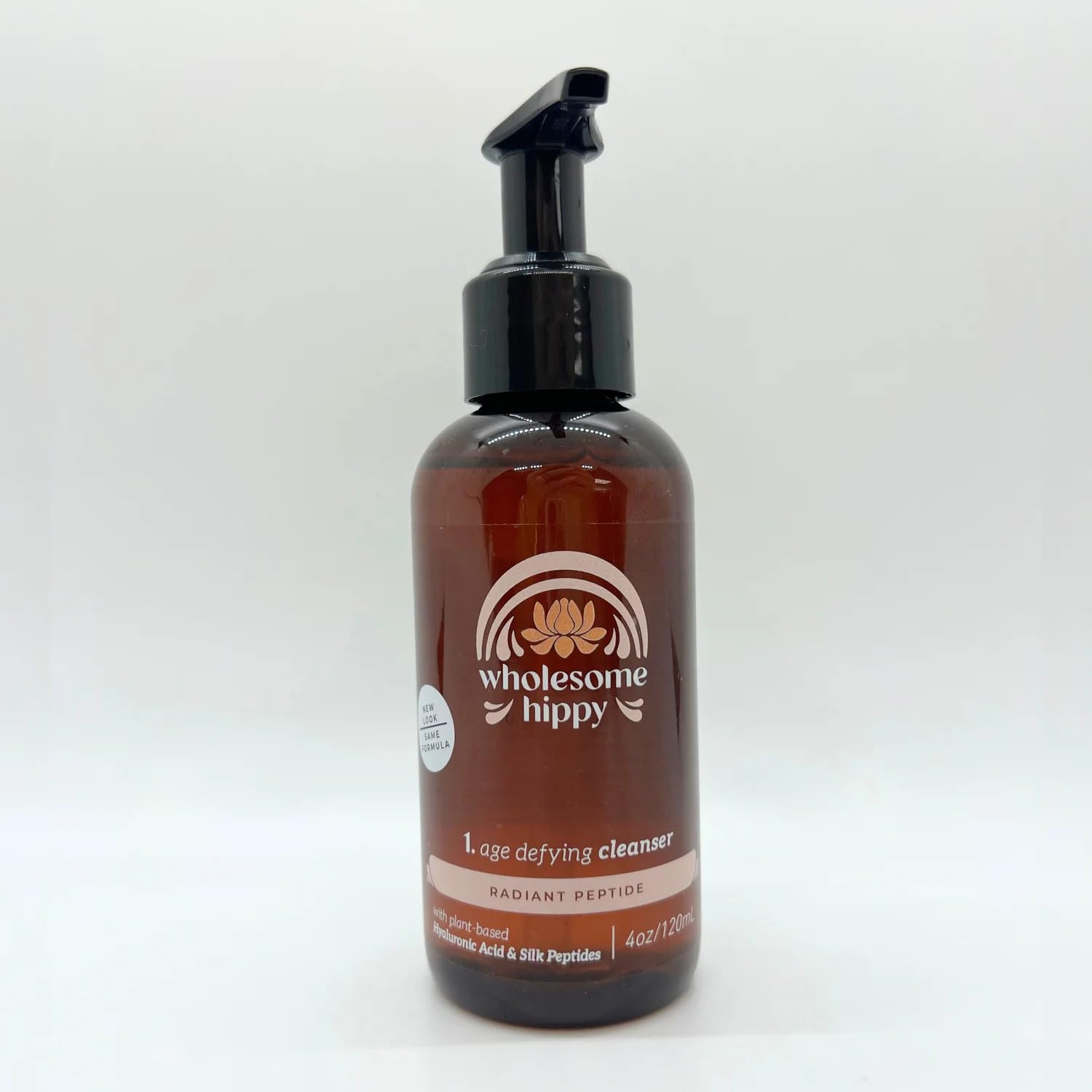 Anti-Aging Silk Peptide Facial Cleanser with Hyaluronic Acid | 4oz Gentle Face Wash for Wrinkles & Dry Skin | Perfect for Daily Skincare Routine & Nighttime Use