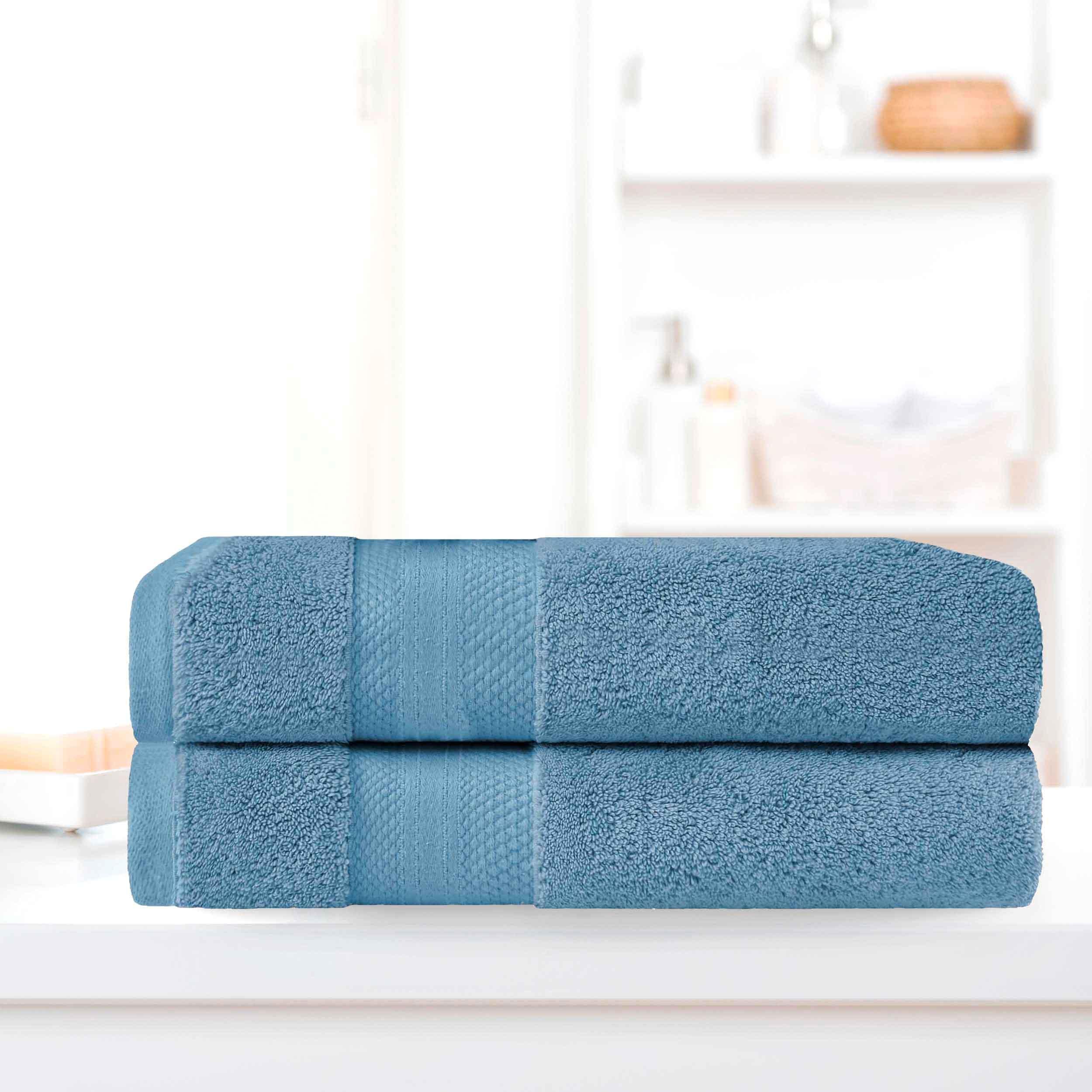 Premium Turkish Cotton Bath Towel Set - Ultra Soft, Highly Absorbent 2-Piece Bath Sheets for Spa, Gym & Luxury Bathroom Use