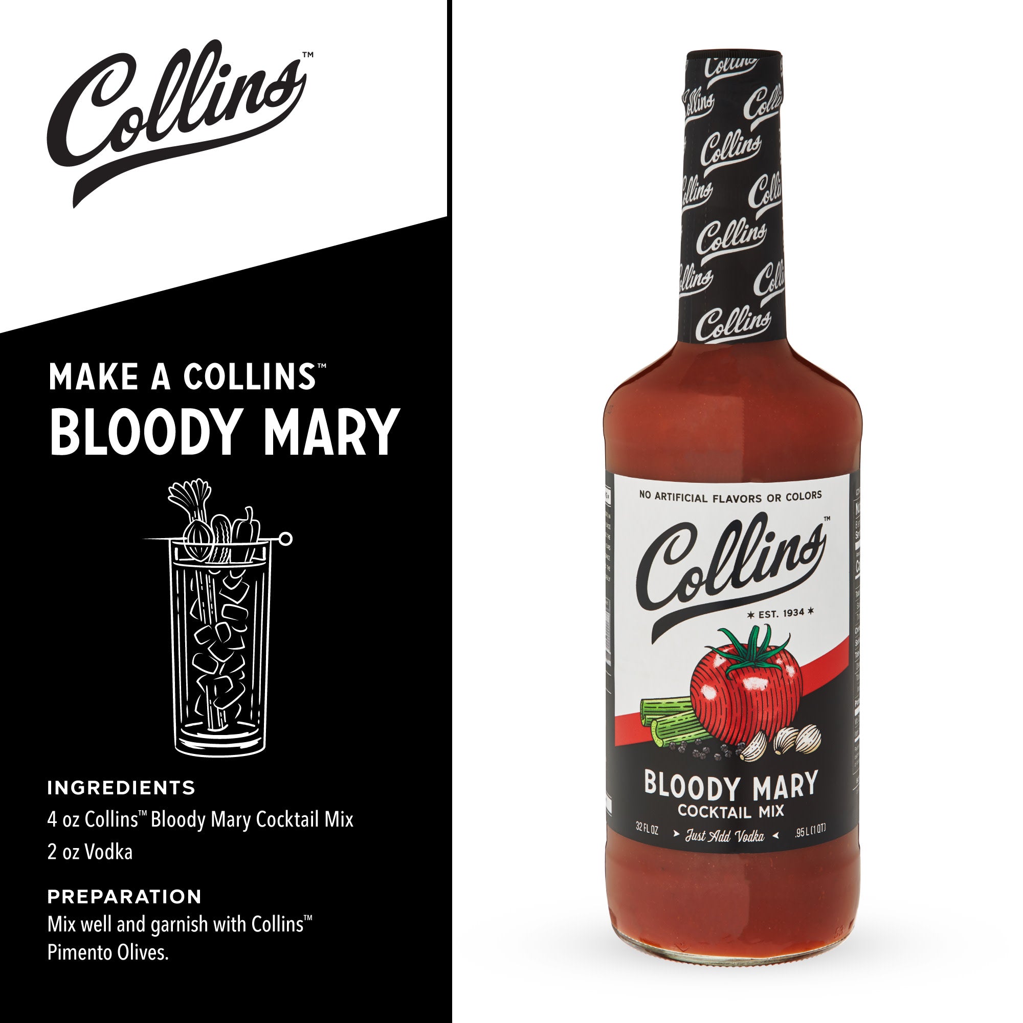 Ultimate Bloody Mary Kit - Premium Cocktail Mix Set with Spices & Garnishes | Perfect for Brunch, Parties & Home Bar Entertainment