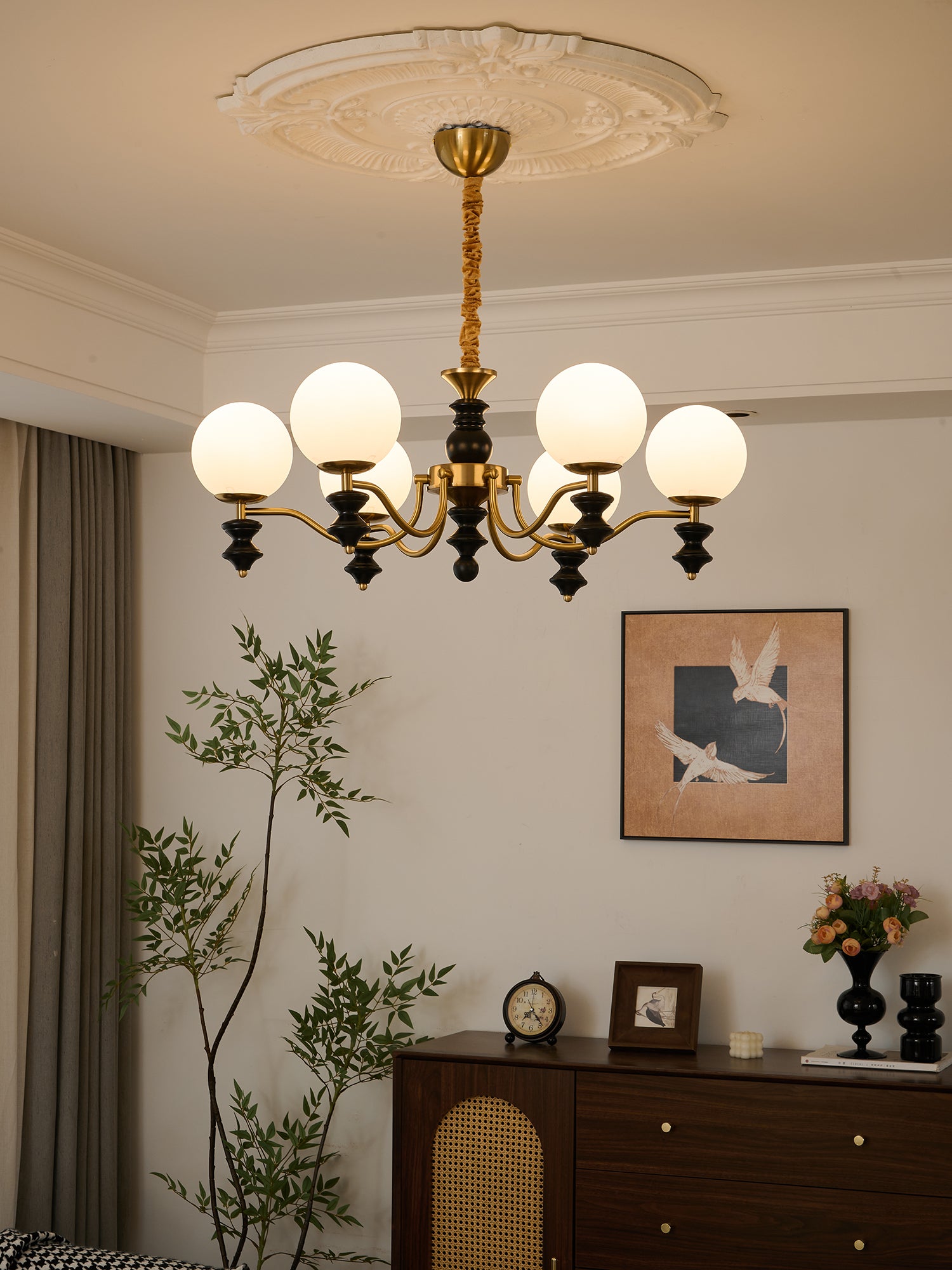 Elegant Cadence Chandelier - Modern Crystal Ceiling Light Fixture for Dining Room & Bedroom Decor | Perfect for Home & Wedding Lighting