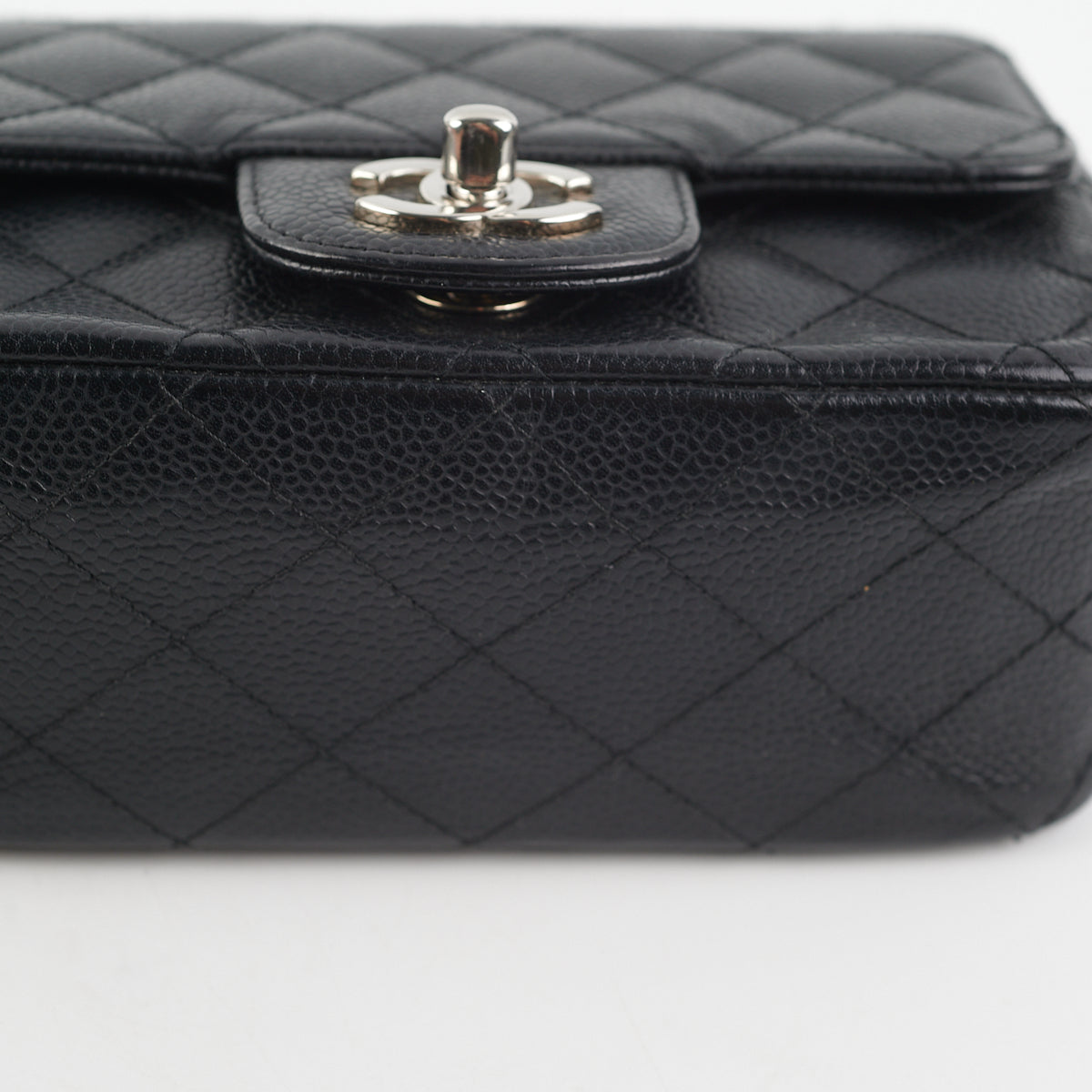 Chanel Caviar Leather Mini Square Crossbody Bag - Black Luxury Handbag for Women | Perfect for Evening Parties, Date Nights & Special Occasions
