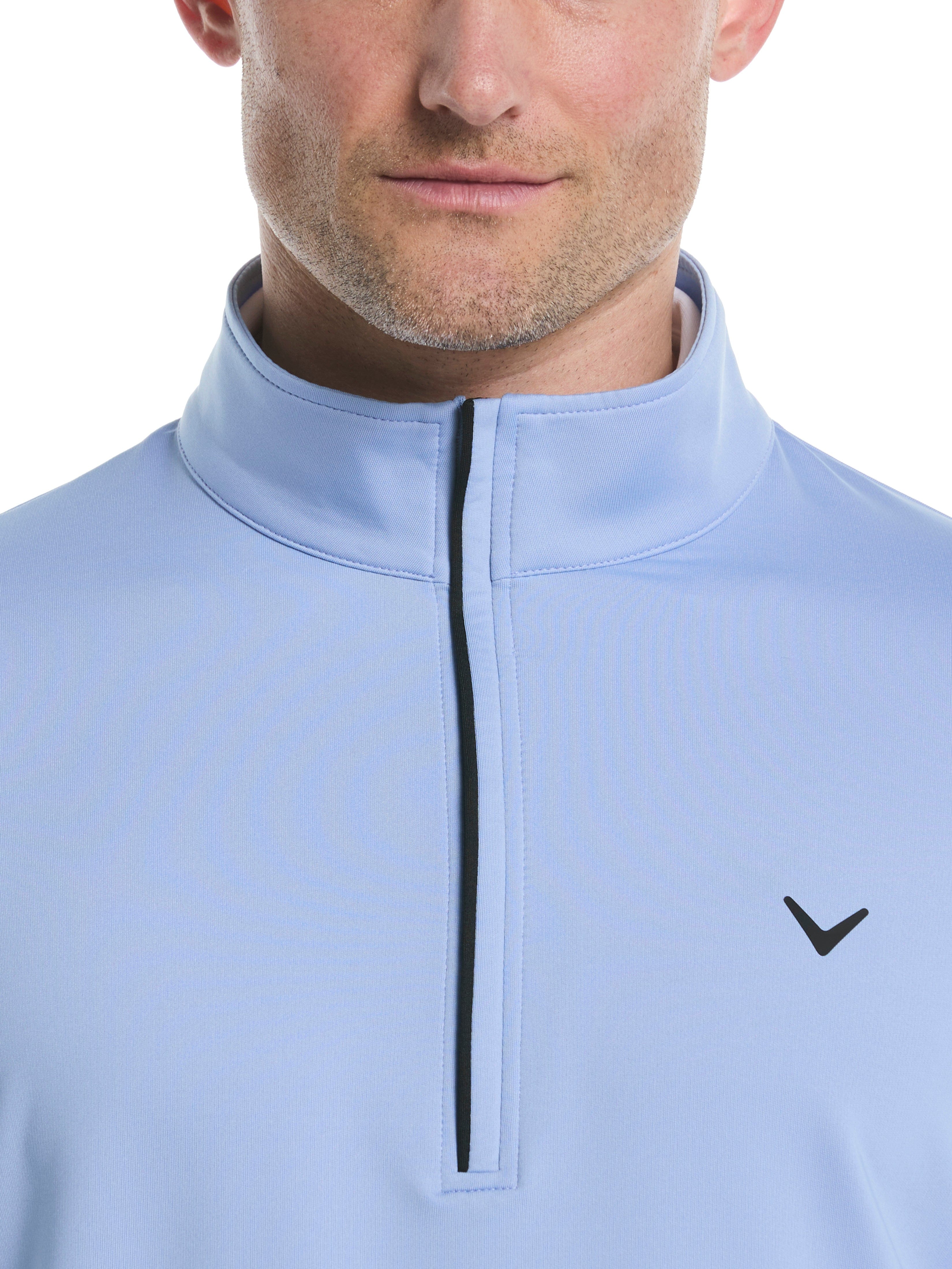 Men's Solid Color 1/4 Zip Pullover Sweater - Lightweight Casual Knit Top for Outdoor Activities & Office Wear