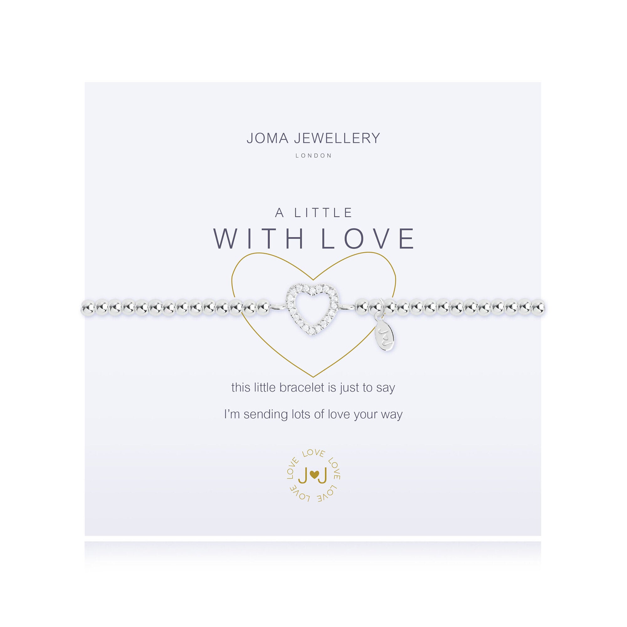 Joma Jewellery Love Bracelet - Elegant & Dainty Charm Bracelet for Women | Perfect Gift for Valentine's Day, Anniversary & Special Occasions