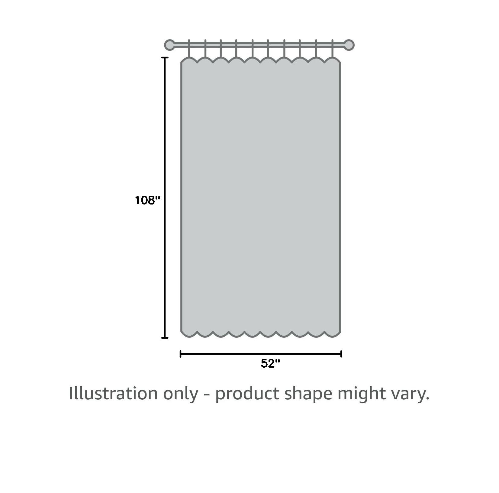 Fire Resistant Curtains for Hotel & Hospital - Light Beige 52 x 108 Inches - 1 Panel Blackout Drapes for Privacy & Safety