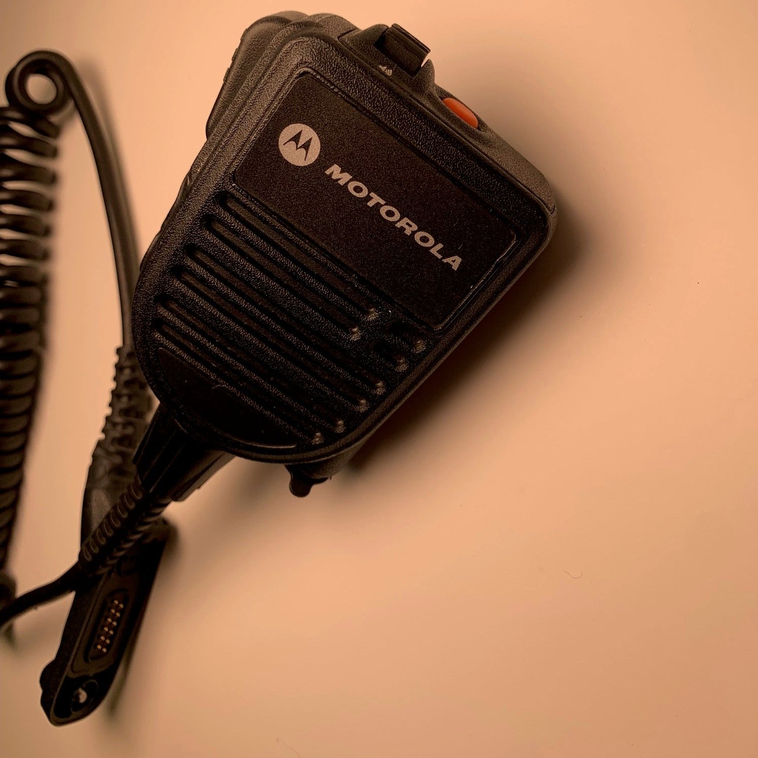 Motorola HMN4101 Two-Way Radio Remote Speaker Microphone - Hands-Free Communication for Security, Construction & Outdoor Activities