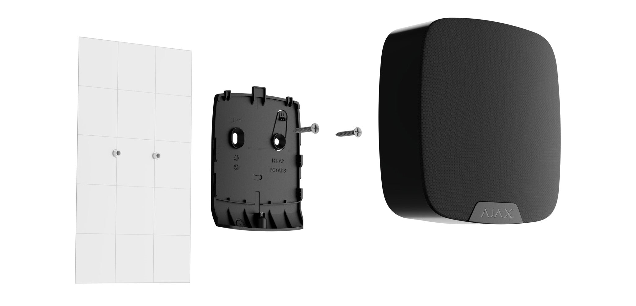 Wireless Speakerphone Black - Hands-Free Voice Module for Alarm Verification, Ideal for Home Security & Office Communication