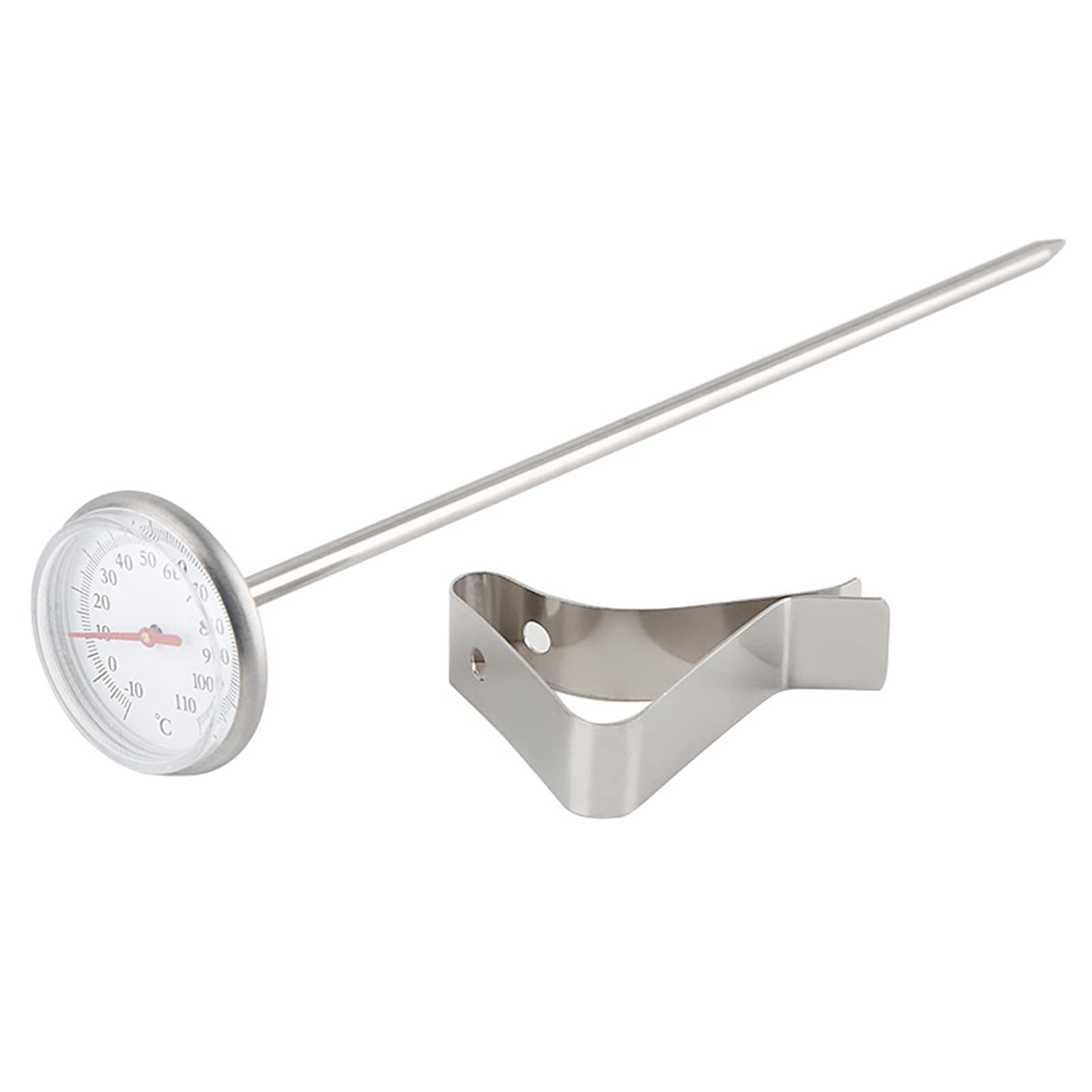 Haokaini Stainless Steel Coffee Milk Frothing Thermometer - Perfect for Latte, Cappuccino, Hot Chocolate & Milk Foam Temperature Control | Barista & Home Brewing Essential