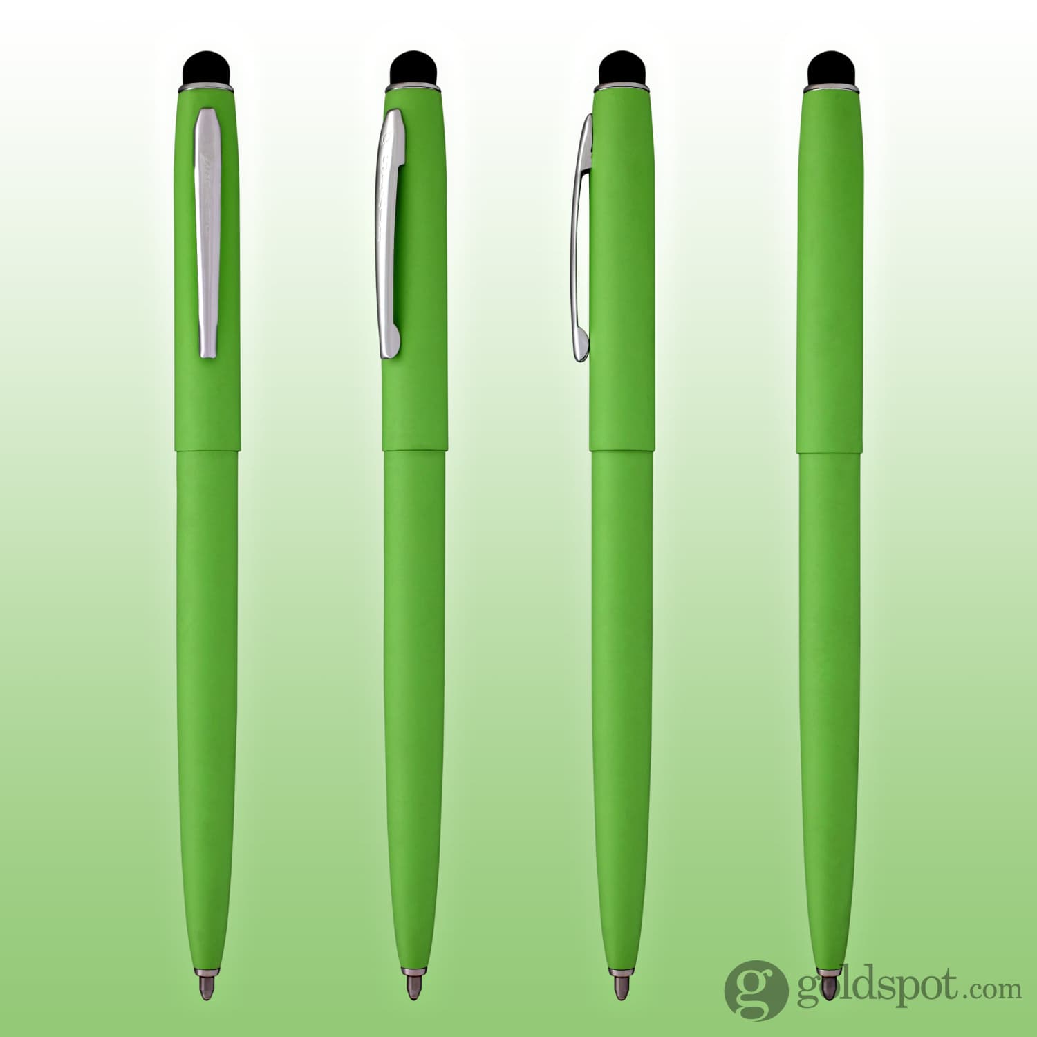 Fisher Space Pen Cap-O-Matic Matte Green Ballpoint Pen with Stylus Tip - Premium Writing Tool for Office, Travel & Outdoor Adventures