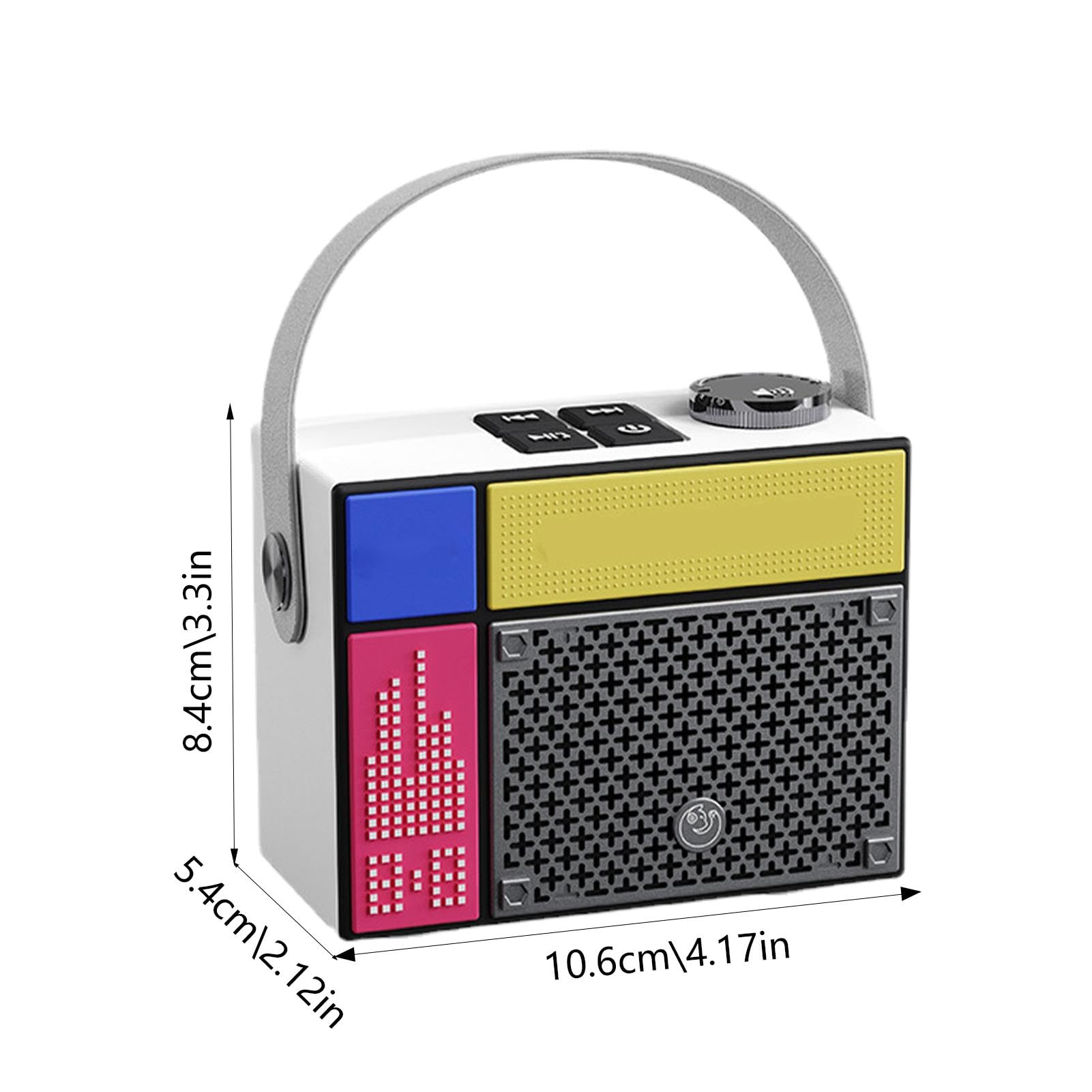 Portable Wireless Bluetooth Speaker - High-Quality Clear Sound, Waterproof & Lightweight for Outdoor Camping, Travel, Home, Office, and Kids Room Use