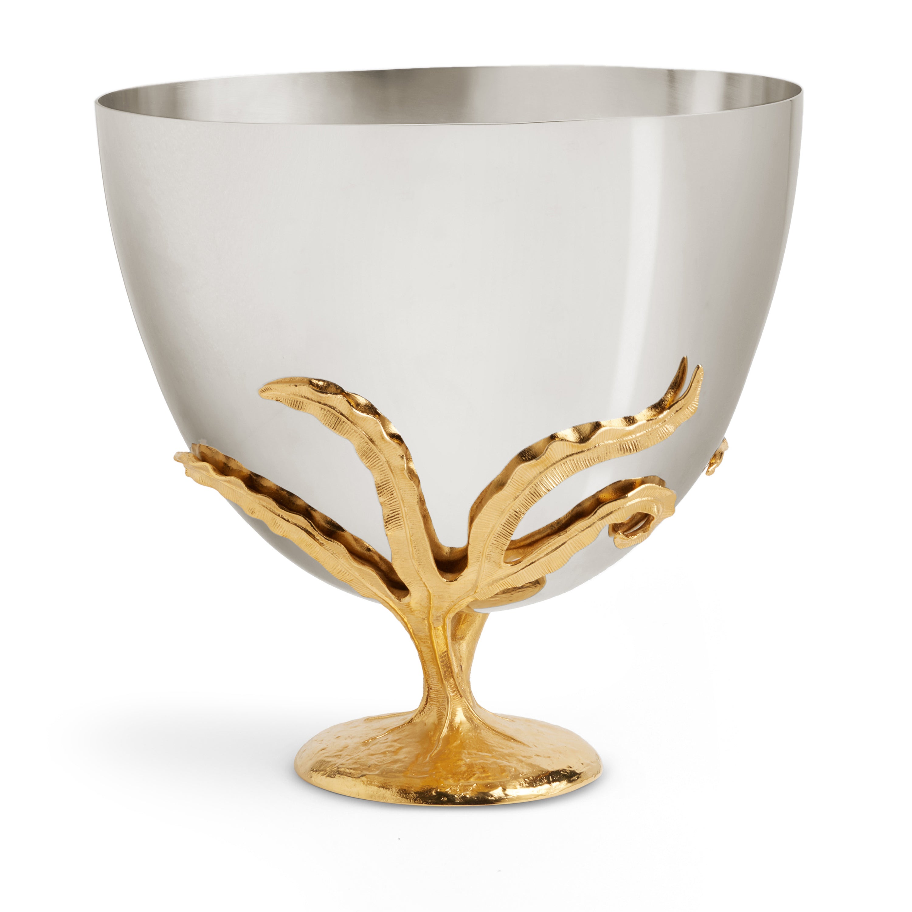 Champagne Bucket with Fern Design - Elegant Wine Cooler for Parties, Weddings & Home Decor