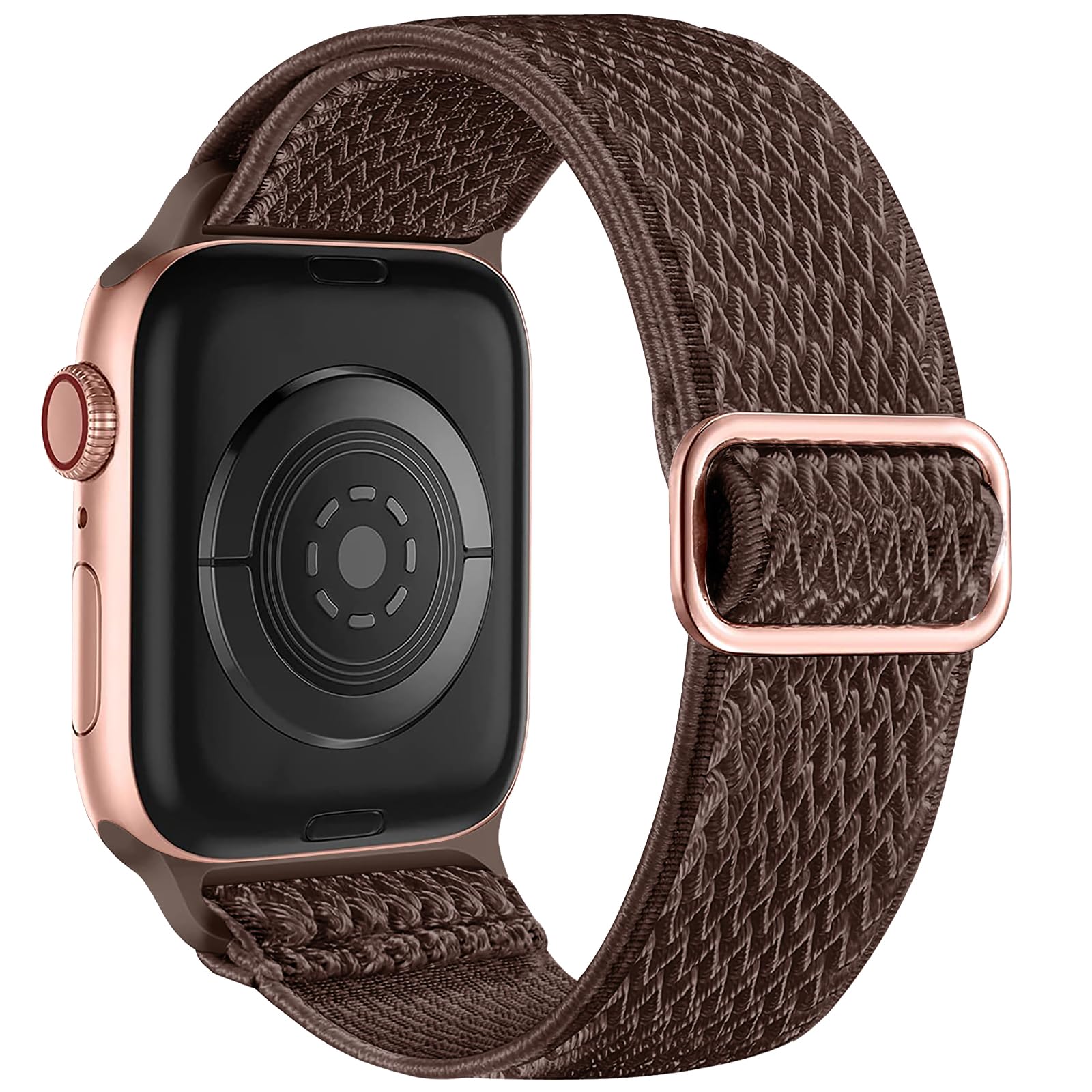 Lerobo Elastic Stretchy Solo Loop Nylon Strap Replacement Band Compatible with Apple Watch Ultra 2/SE/Series 9/8/7/6/5/4/3/2/1 (38mm/40mm/41mm/42mm/44mm/45mm/49mm) - Soft Comfortable Watch Band for Women & Men - Perfect for Workouts, Running, Swimming & Daily Wear
