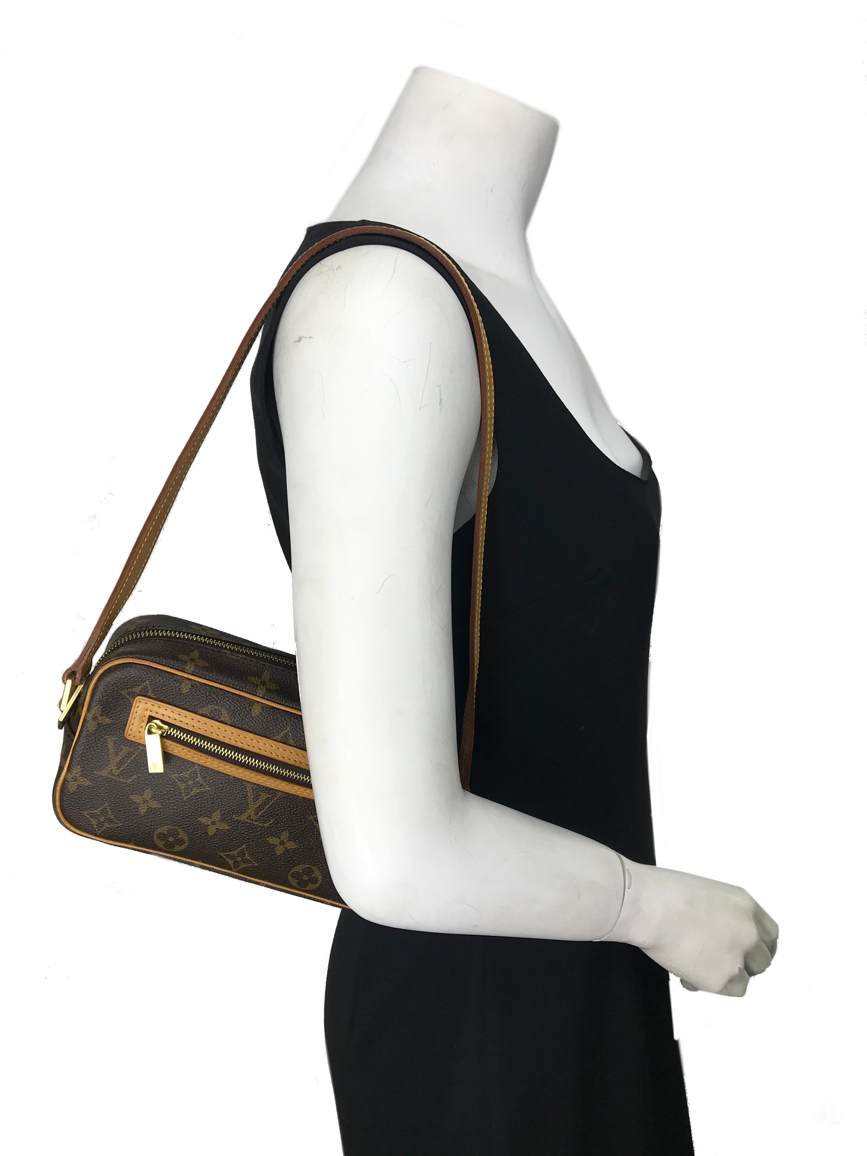 Authentic Louis Vuitton Pochette Cite Monogram Canvas Crossbody Bag - Luxury Designer Handbag for Women, Perfect for Date Night & Evening Events