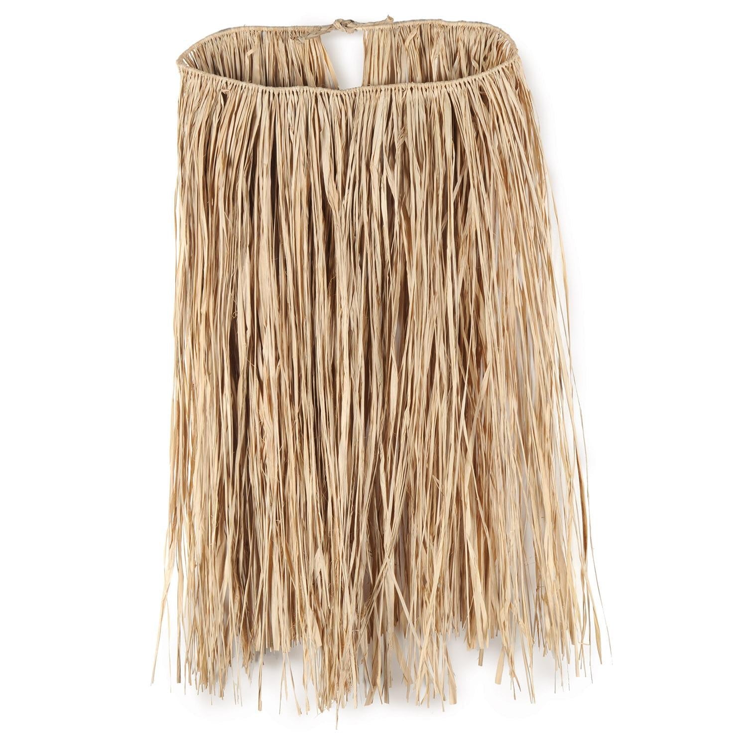 12 Pack Beistle Child Raffia Hula Skirt - Natural Color Hawaiian Party Costume for Girls - Perfect for Luau, Hula Dance, Themed Parties & Halloween Costumes