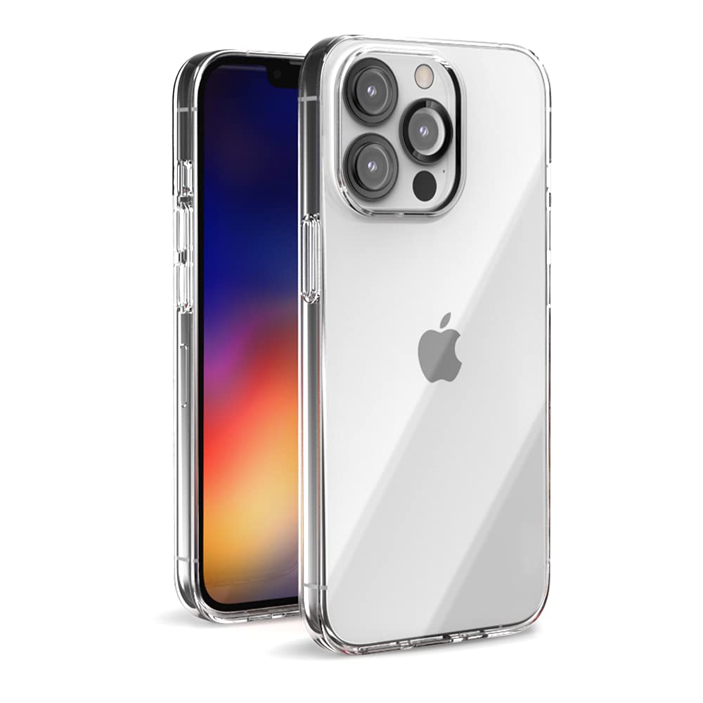 JTLEGEND iPhone 13 Pro Max Case - Crystal Clear Feather Design, Slim Fit TPU Protective Cover | Anti-Yellowing & Watermark Resistant | Perfect for Everyday Use, Office & Travel Protection