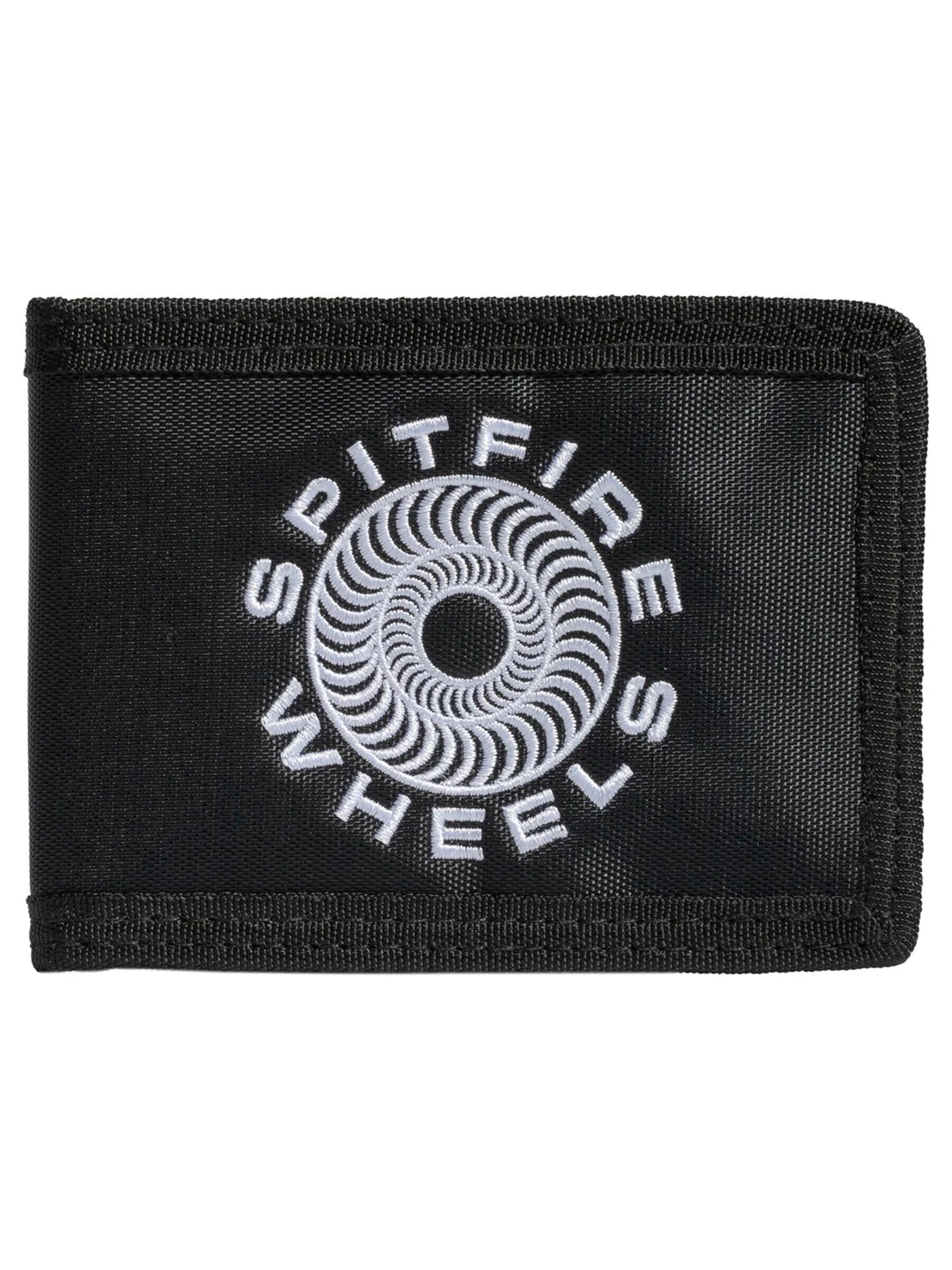 Spitfire Classic '87 Swirl Bifold Wallet for Men - Genuine Leather Slim Minimalist RFID Blocking - Black & White Color - Perfect for Everyday Carry, Travel & Business