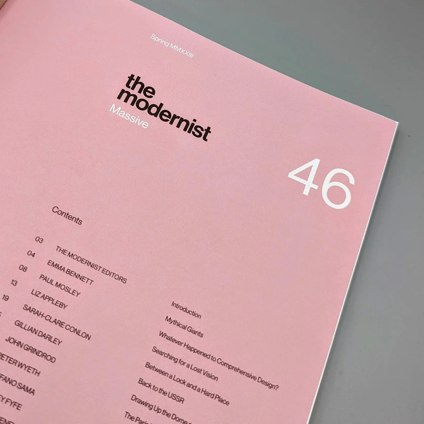 The Modernist Magazine - Issue 46 | Contemporary Design & Architecture Journal | Perfect for Design Enthusiasts & Coffee Table Reading