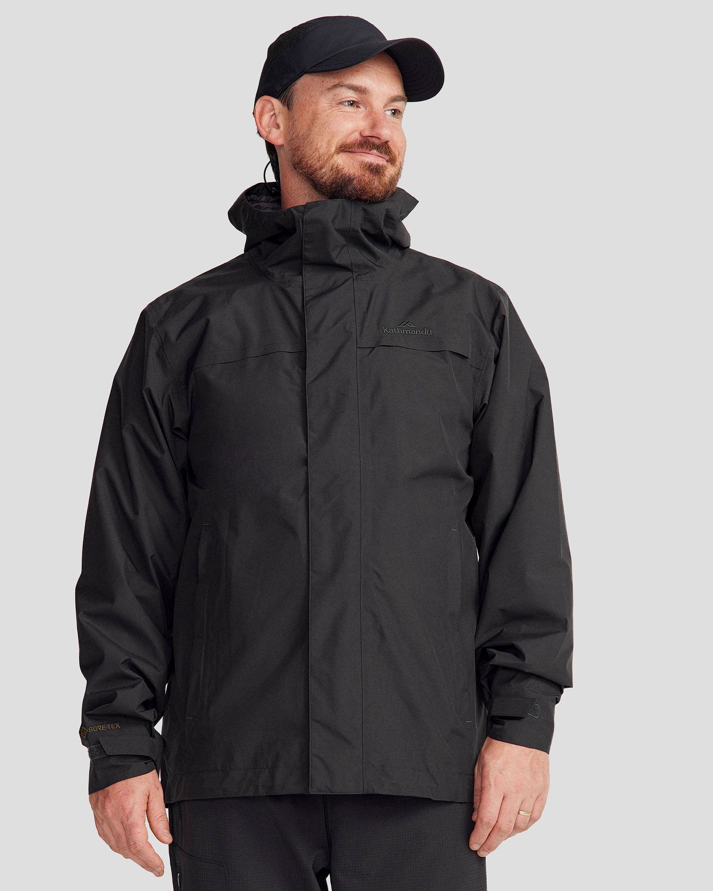 Men's Bealey 2L GORE-TEX® Waterproof Rain Jacket - Black Stingray - Lightweight Windproof Outdoor Shell for Hiking, Camping & Travel