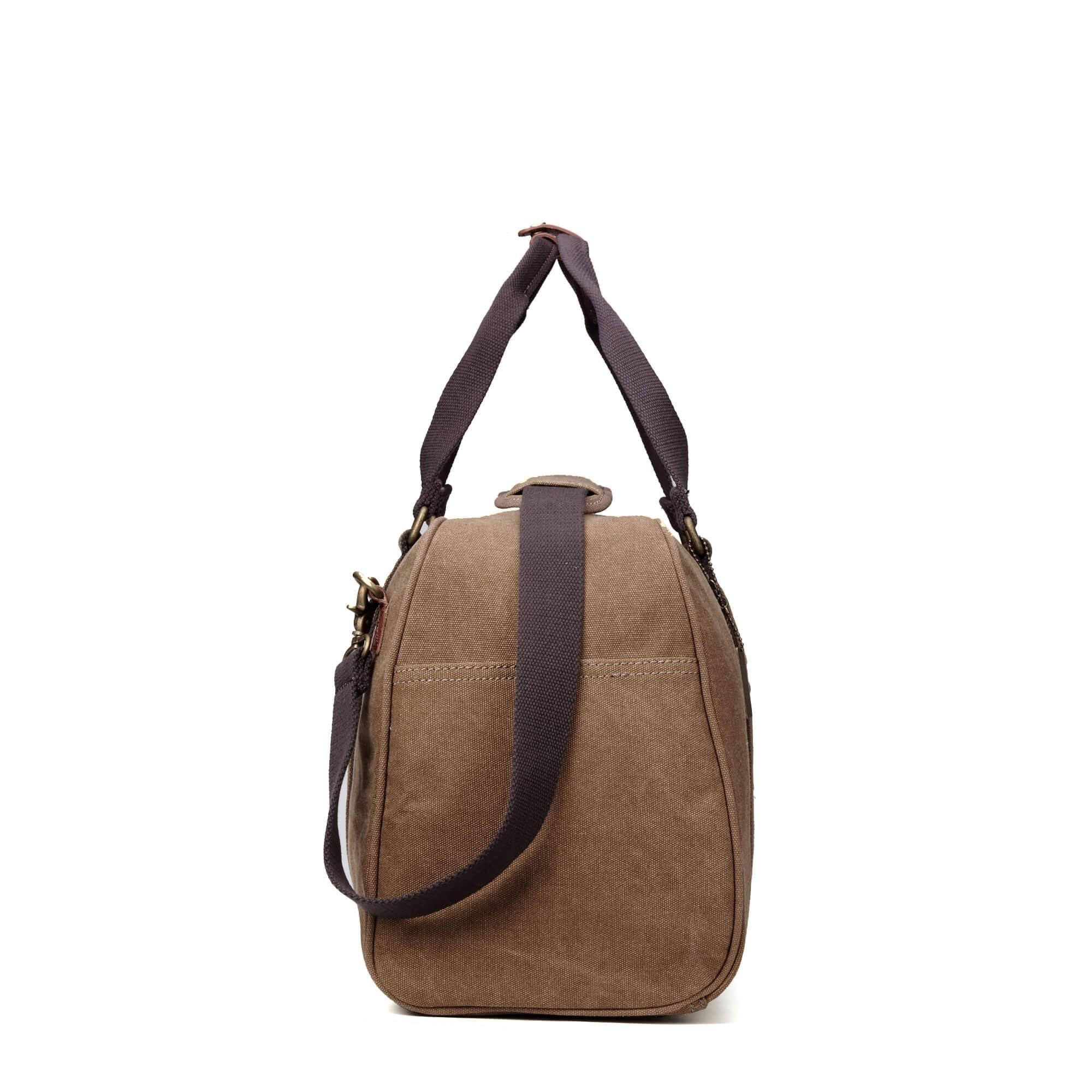TRP0389 Troop London Classic Canvas Travel Duffel Bag - Large Waterproof Holdall for Gym, Weekend Getaways & Air Travel | Durable Carry-On Luggage for Men & Women