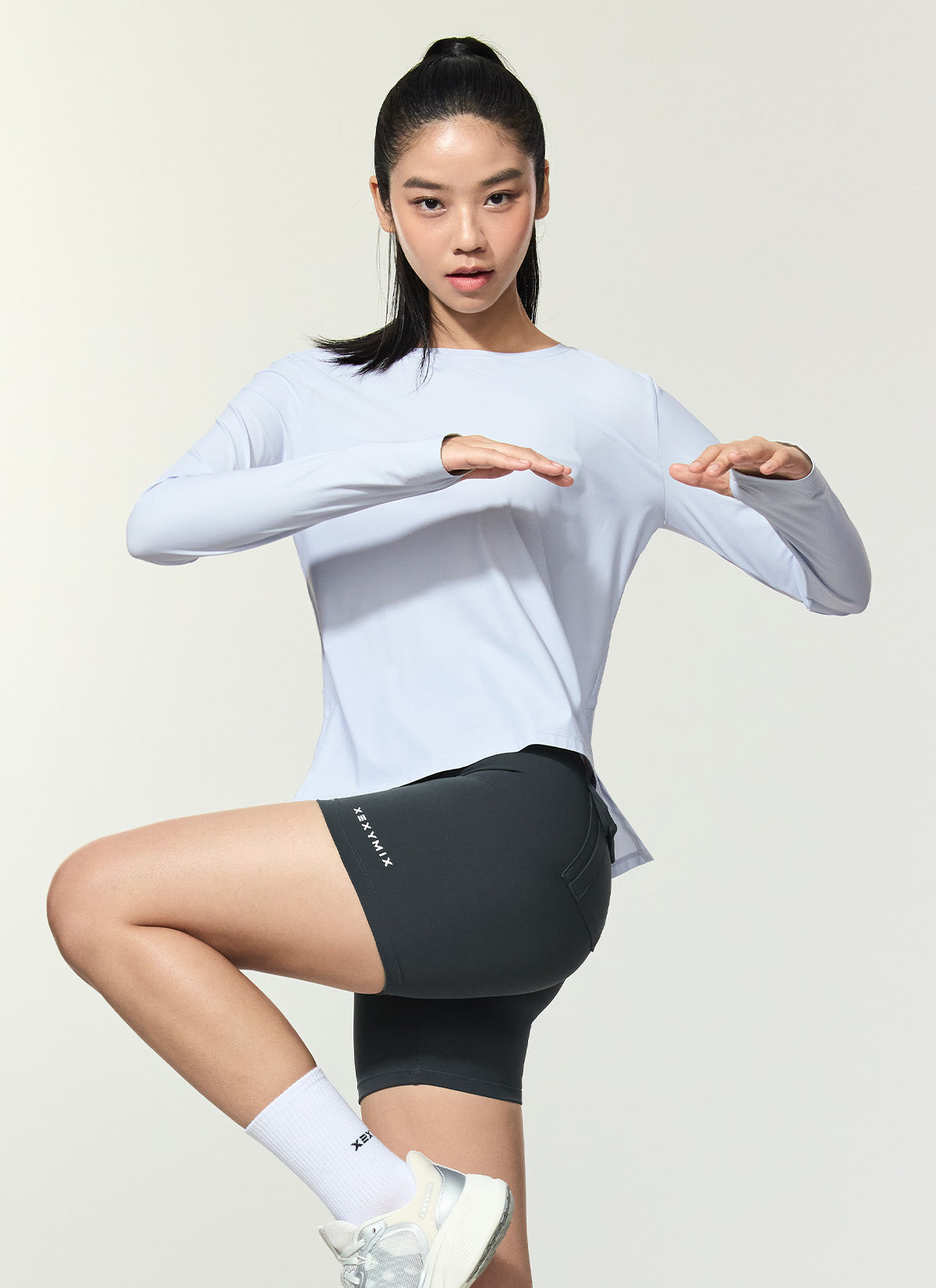 Breathable Cooling Tricot Boat Neck Long Sleeve Shirt for Women - Perfect for Yoga, Running & Summer Outdoor Activities