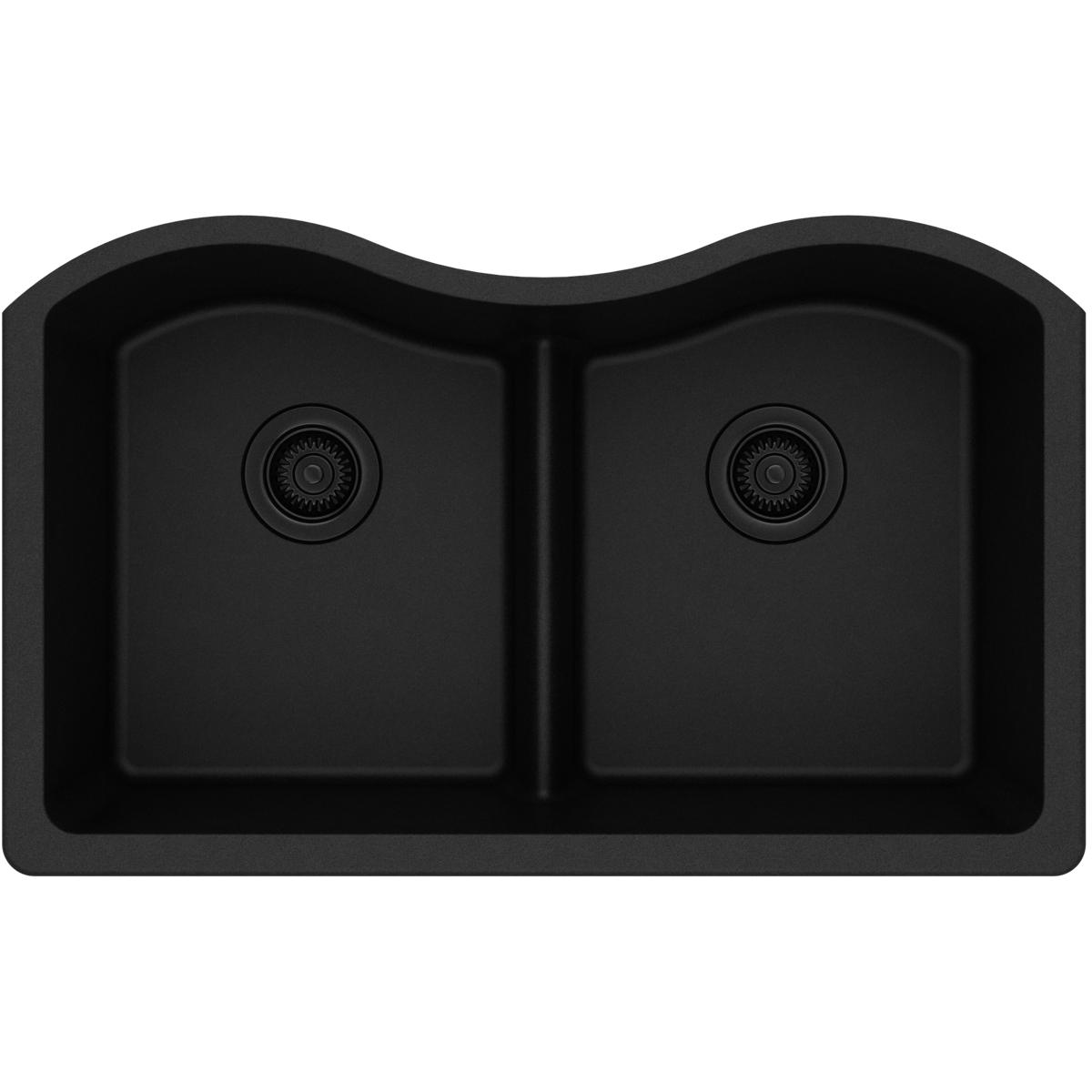 Elkay Quartz Classic 33 x 20 x 9.5 Inch Undermount Double Bowl Kitchen Sink with Aqua Divide - Perfect for Modern Kitchens and Busy Households