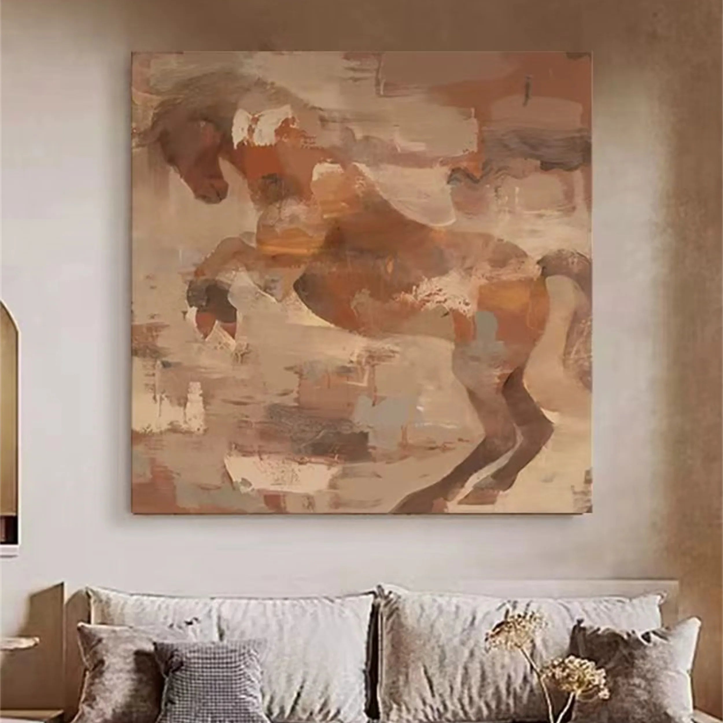 Animal Art Painting #AP017 - Handmade Wildlife Canvas Art for Home & Office Decor | Perfect for Living Room, Bedroom, or Gift