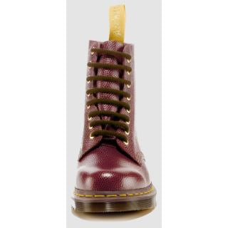 Dr. Martens 1460 Pebble Cherry Red Made in England Leather Boots - Classic 8-Eye Combat Boots for Men & Women, Perfect for Punk, Grunge & Everyday Street Style