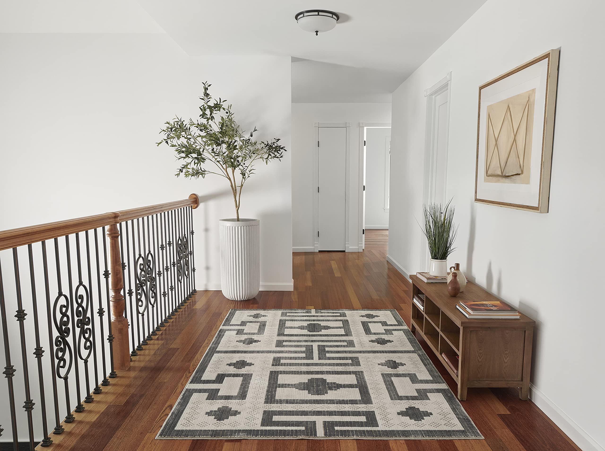 Momeni Noho Ivory Polyester Area Rug 7'10