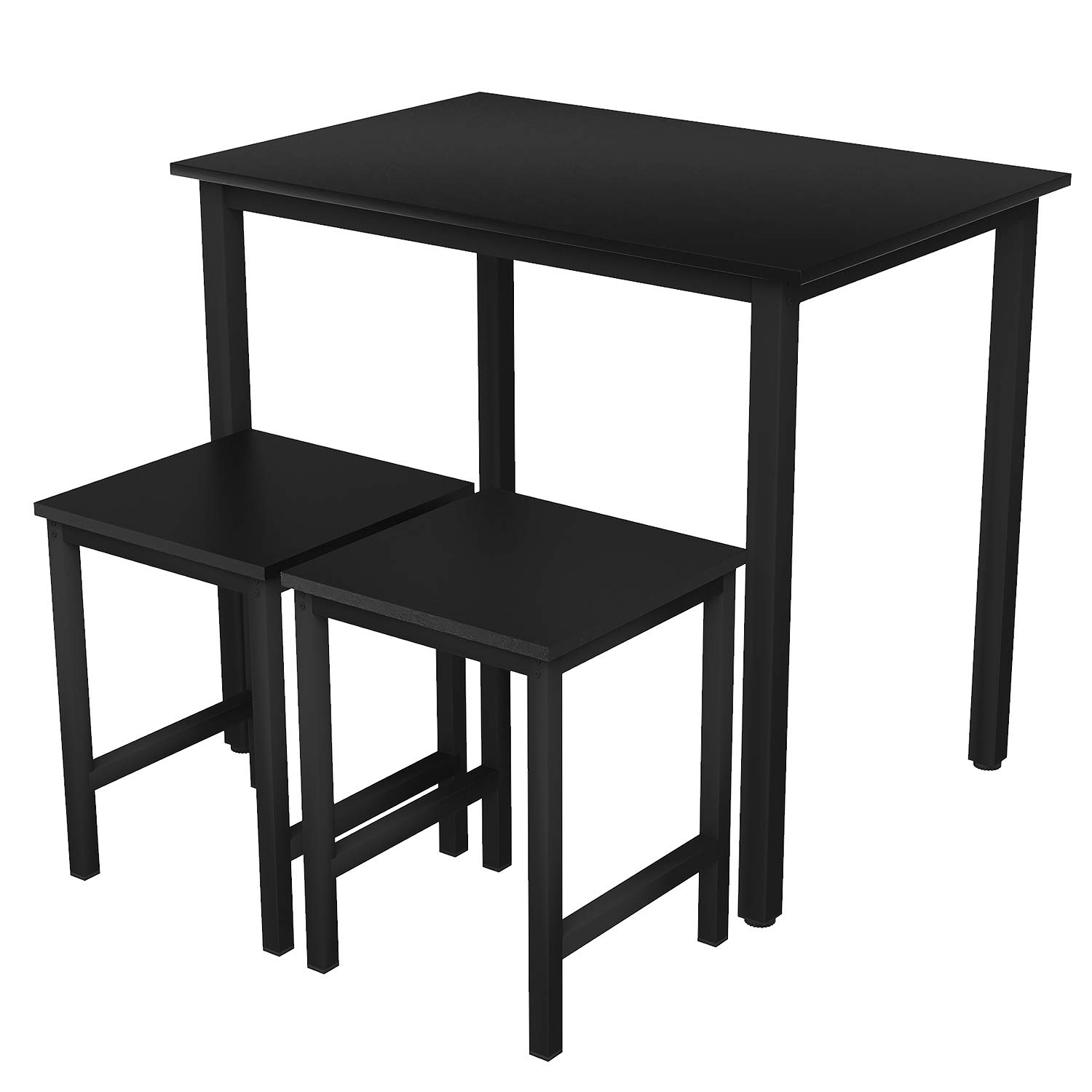 3-Piece Small Dining Table Set with 2 Stools - 35.43