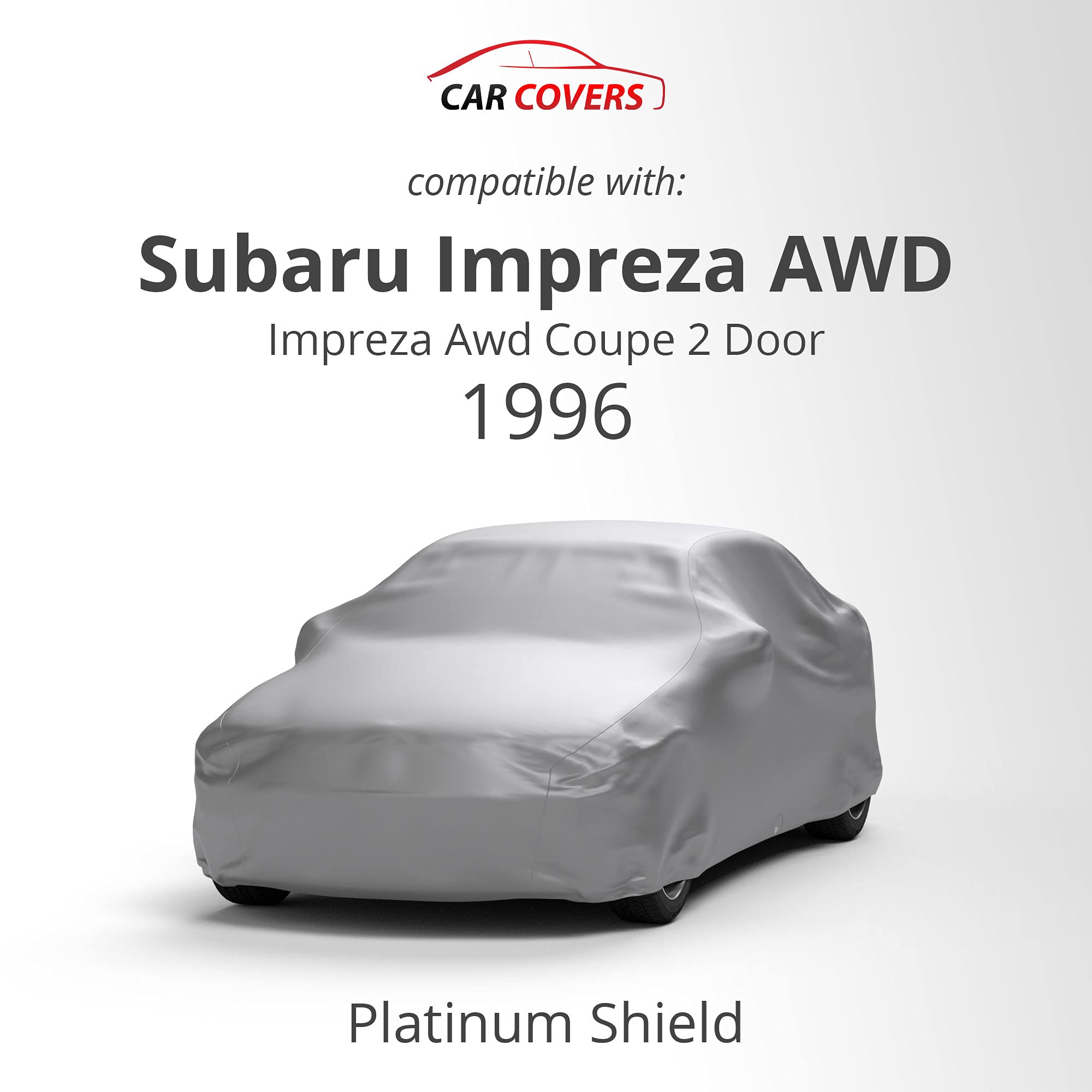 **Weatherproof Car Cover for 1996 Subaru Impreza AWD Coupe 2-Door - All-Season Outdoor & Indoor Protection with Fleece Lining, Cable Lock, Storage Bag & Wind Straps - Perfect for Garage, Driveway & Travel**