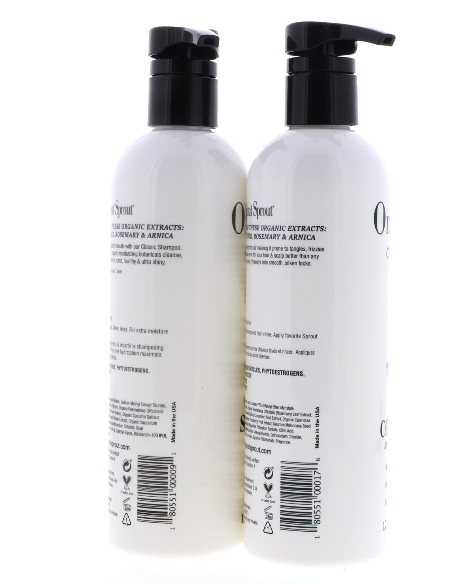 Original Sprout Classic Shampoo & Deep Conditioner Set - 12 oz for Natural Hair Care - Gentle & Nourishing for Kids & Adults - Perfect for Daily Use & Sensitive Scalp
