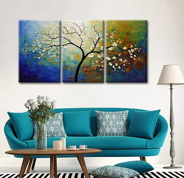 Textured Acrylic Painting - Tree of Life Wall Art for Bedroom Decor | Palette Knife Technique | Modern Simple Painting Ideas | Perfect for Living Room, Office & Gift Giving