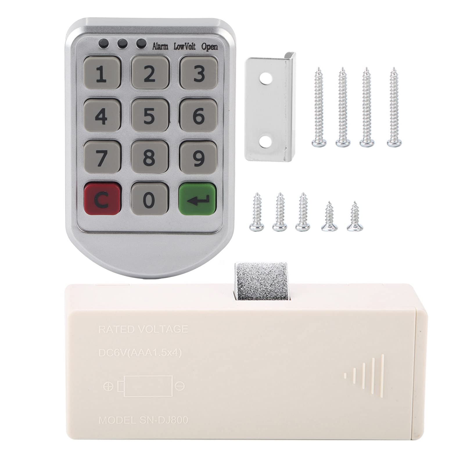 Electronic Cabinet Lock Kit - Digital Keypad Security Lock with Number Password for Closet, Cabinet & Pet Door | Home, Office & Storage Safety Solution