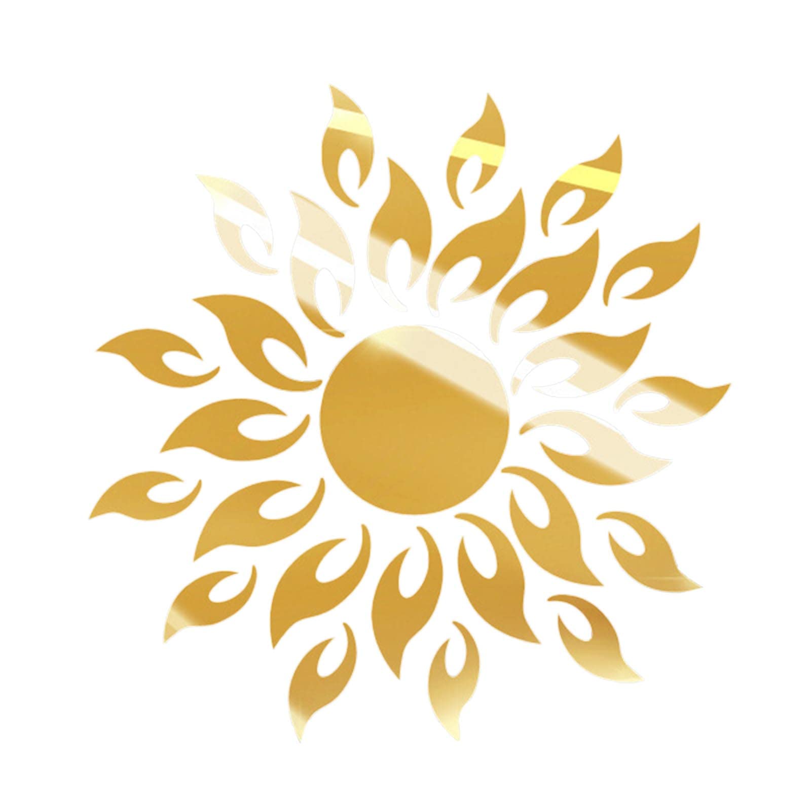 Clear Window Cling Sun Mirror Wall Sticker - Self-Adhesive Acrylic Decals for Living Room, Bedroom & Home Decor | Perfect for DIY Wall Art, Nursery Decor & Background Enhancement