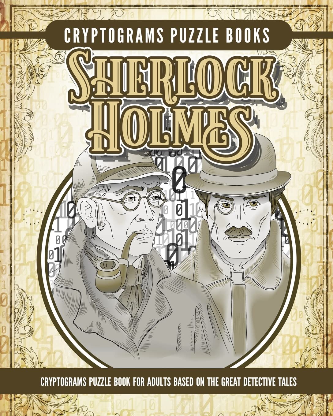 Sherlock Holmes Cryptogram Puzzle Book for Adults - Brain Teaser Games Based on Classic Detective Stories | Perfect for Travel, Gifts & Relaxation