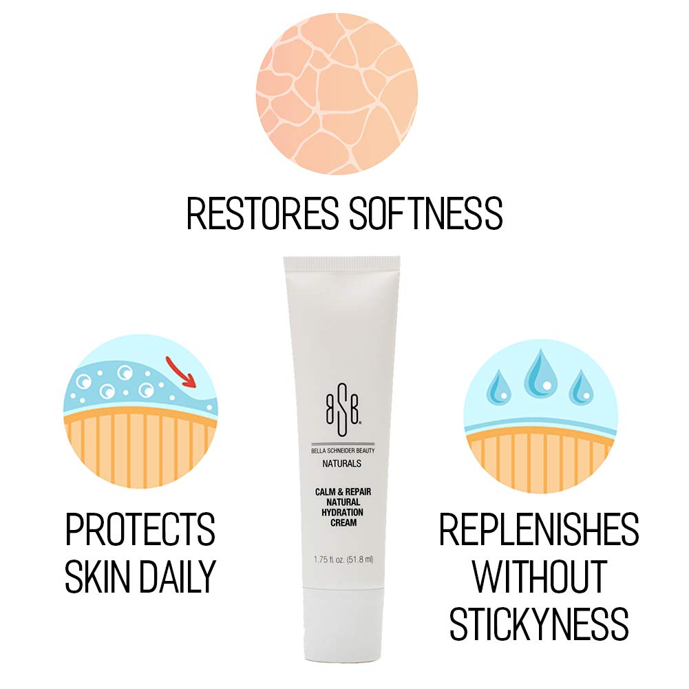 Naturals Calm & Repair Natural Hydration Cream with Aloe & Chamomile - Soothing Daily Moisturizer for Sensitive Skin - Reduces Dryness & Fine Lines - 1.75 fl oz (51.8 ml) - Perfect for Dry Skin Care Routine & Post-Sun Recovery