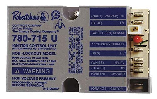 Robertshaw Universal Ignition Control Uni-Kit 780-715 - Compatible with Gas Furnaces & Heating Systems - Perfect for Home Heating Repairs & HVAC Maintenance